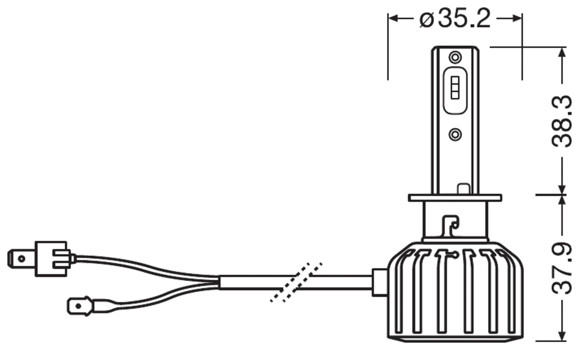 Osram Scheinwerferlampe  H1 Night Breaker LED 2 Stück