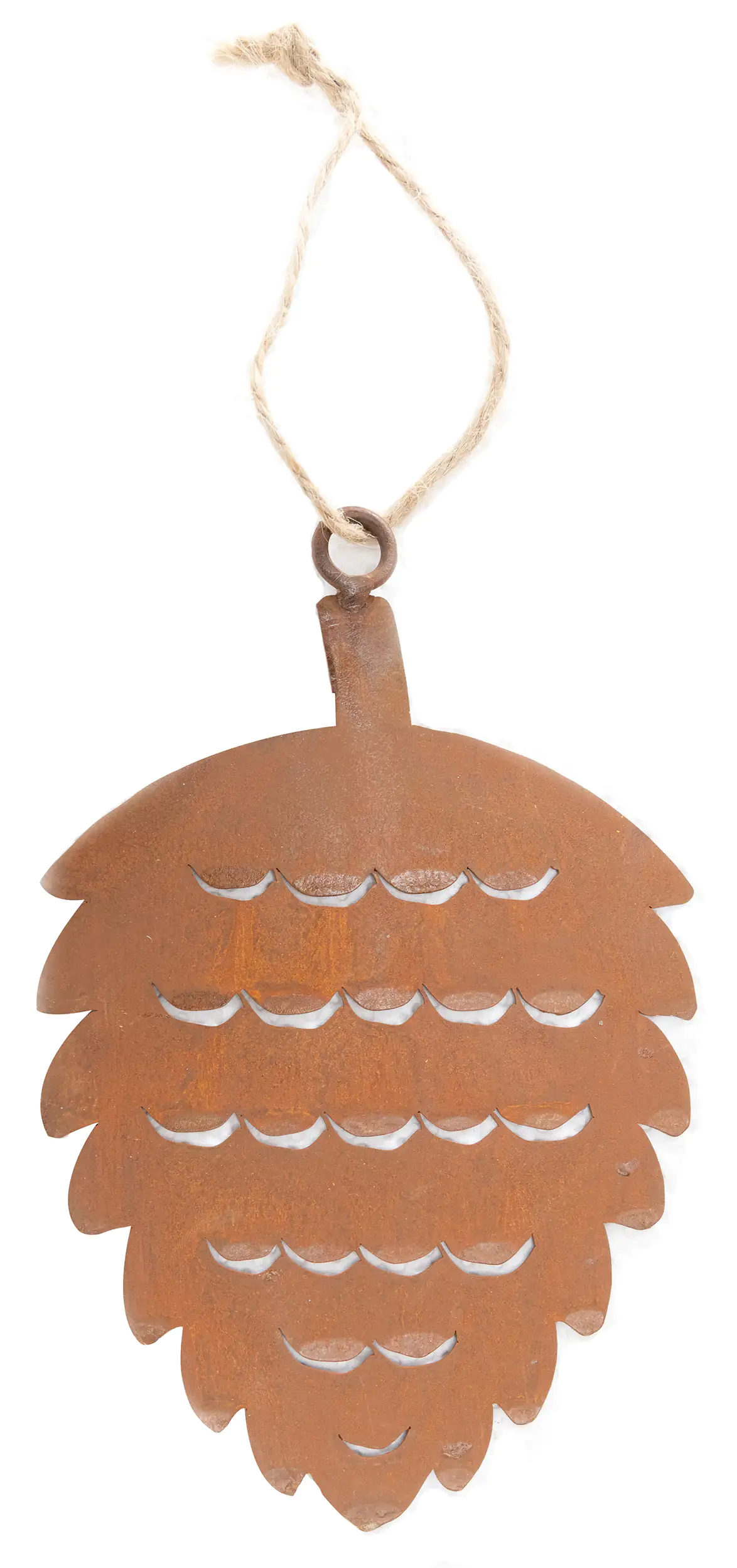 TrendLine Dekoanhänger Metall Nuss 17 x 11 cm rost