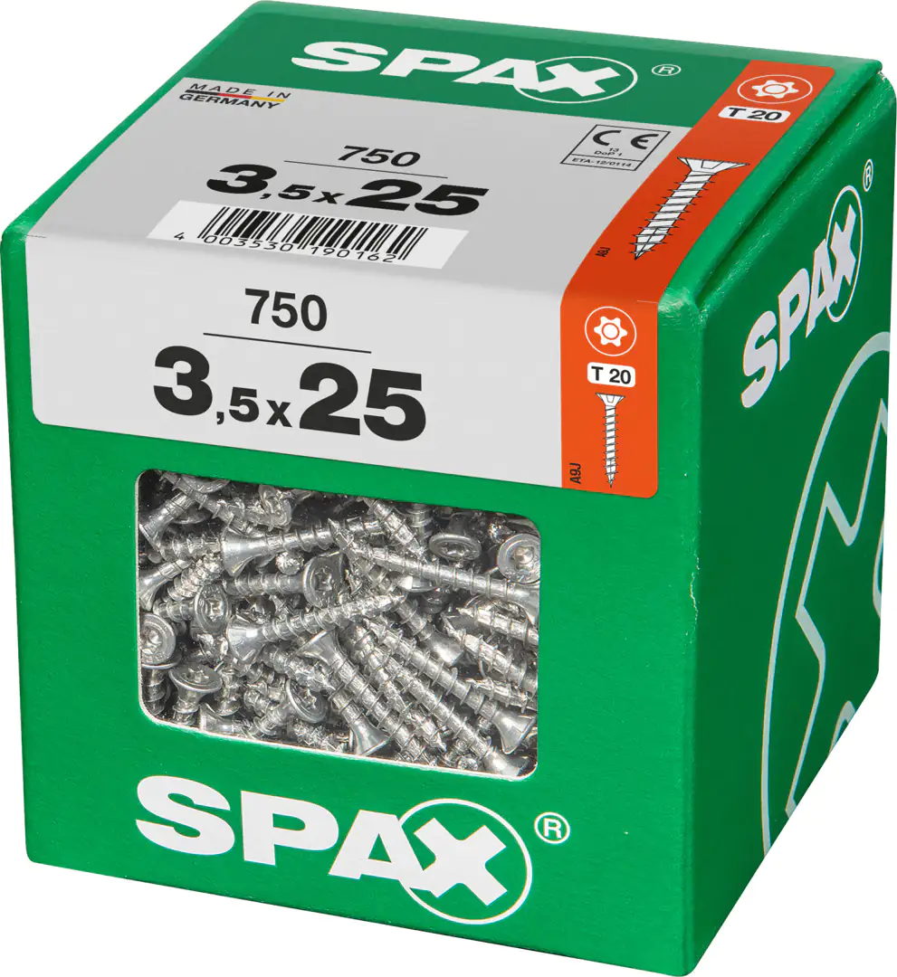 Spax Universalschrauben 3.5 x 25 mm TX 20 - 750 Stk.