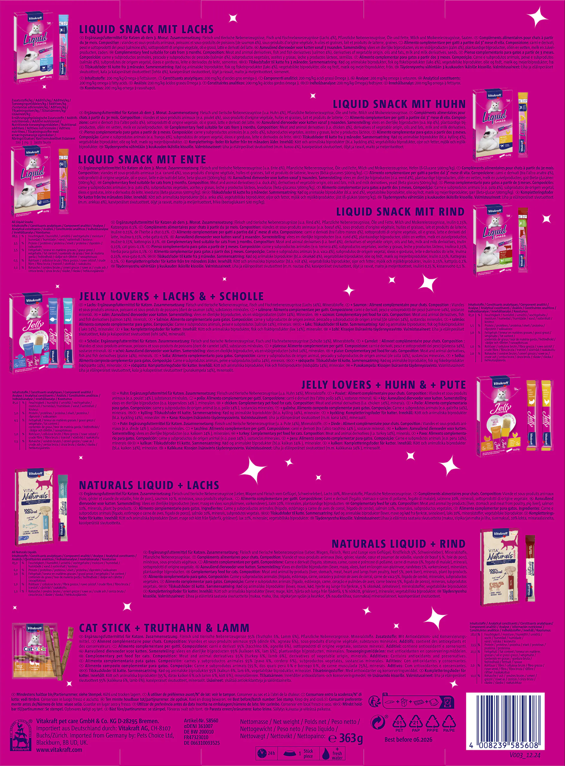 Vitakraft Adventskalender für Katzen