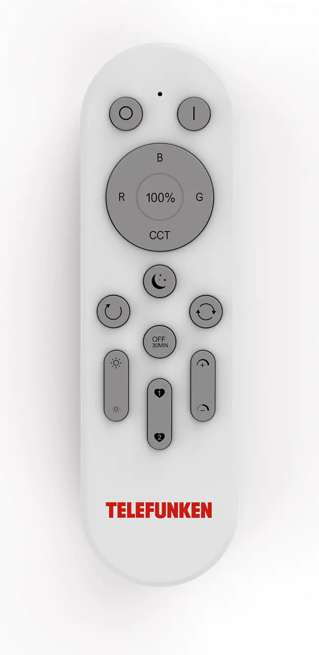 Telefunken Fernbedienung RGB CCT für Direkt Smart WiFi-RGB Leuchten
