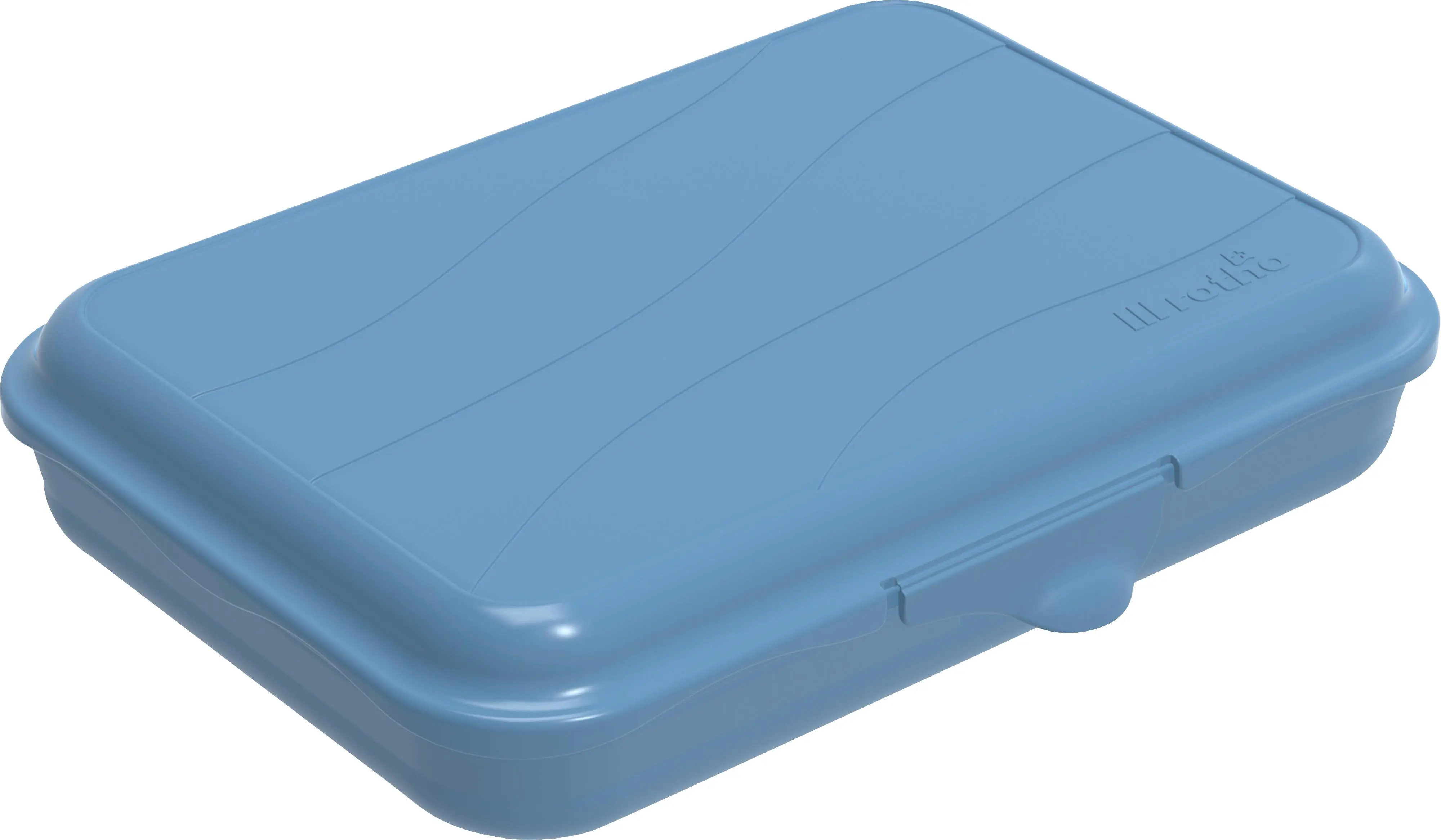 Rotho Brotdose Funbox 0,75 l, 19,5 x 14,5 x 4 cm, horizon blue