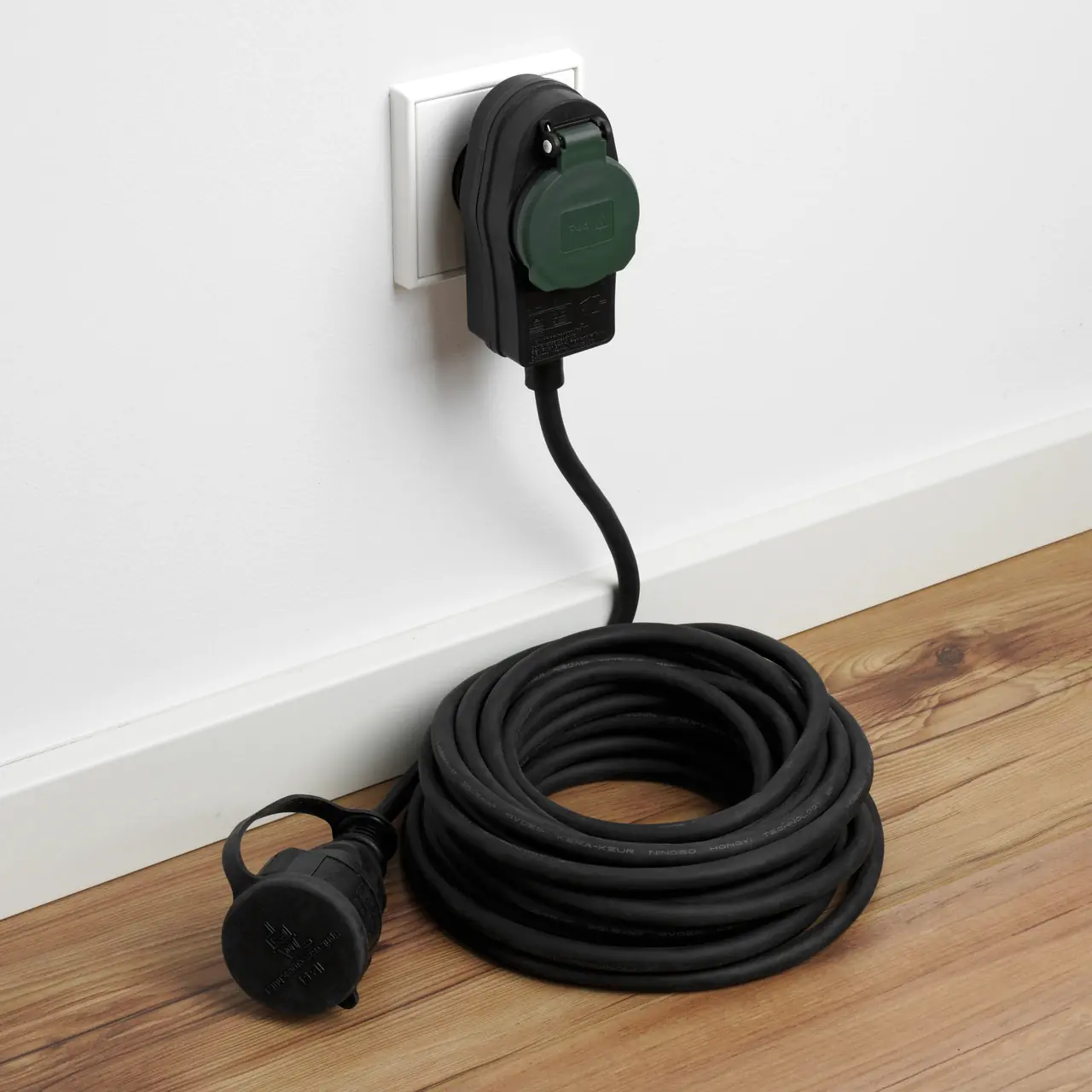 REV Verlängerungskabel Powersplit H05RR-F 10 m schwarz