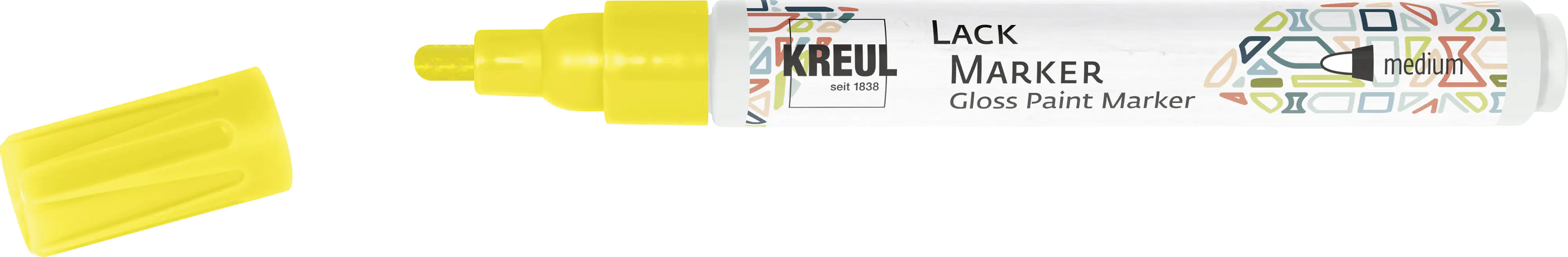Kreul Lack Marker medium gelb, 2-4 mm