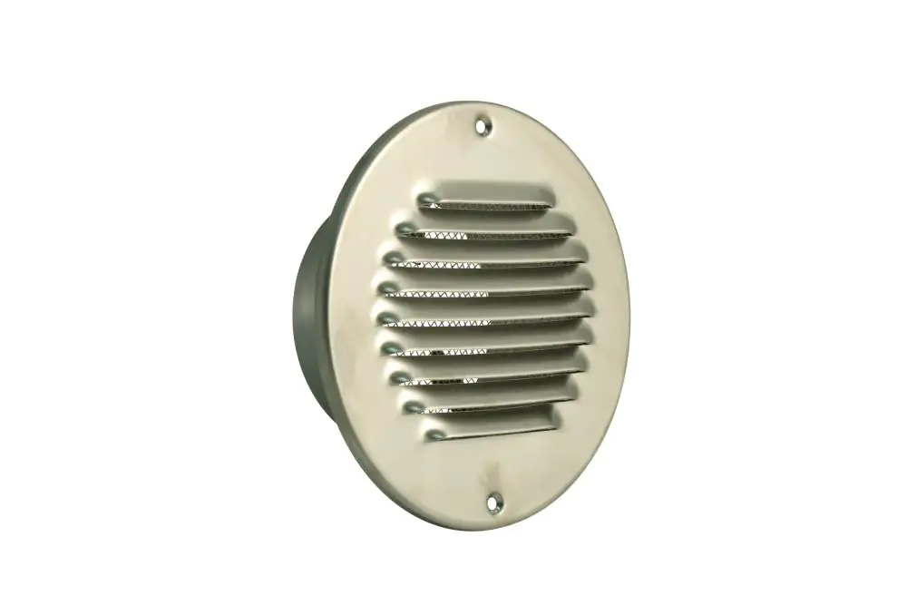 Marley Lüftungsgitter Ø 100 mm, mit Fliegengitter, Edelstahl Marley Lüftungsgitter Ø 100 mm, mit Fliegengitter, Edelstahl