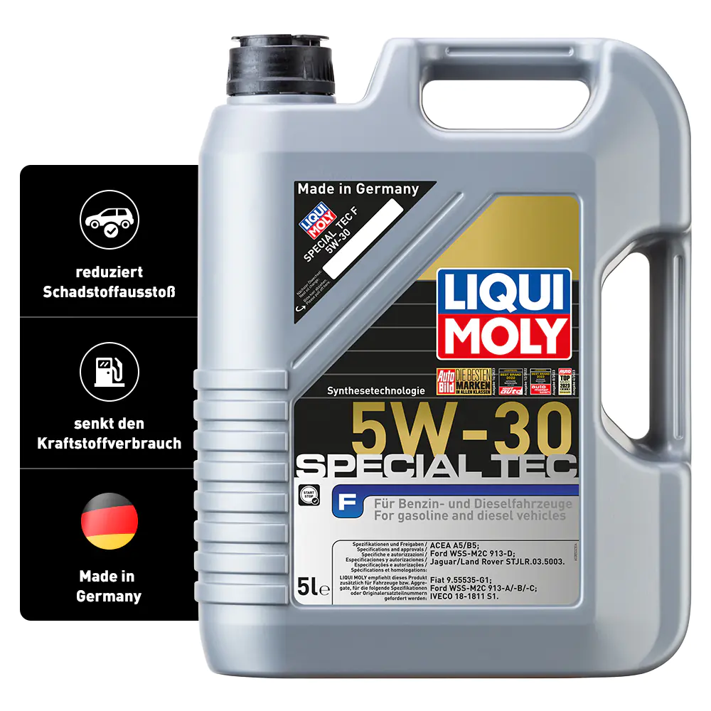 Liqui Moly Motoröl Leichtlauföl Special Tec F 5W-30 5 L Liqui Moly Motoröl Leichtlauföl Special Tec F 5W-30 5 L