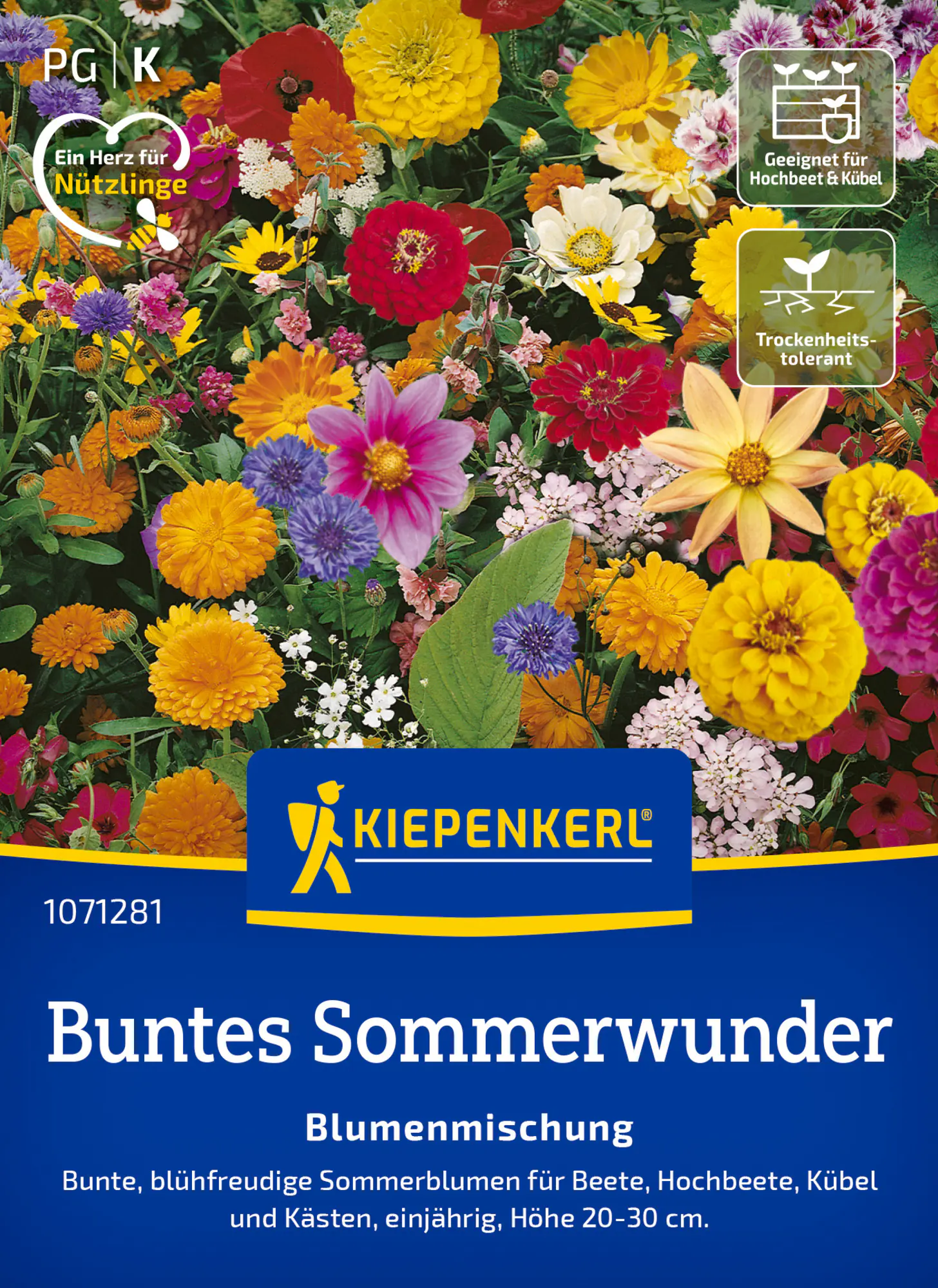 Kiepenkerl Blumensamen Buntes Sommerwunder für ca. 1 - 2 m²