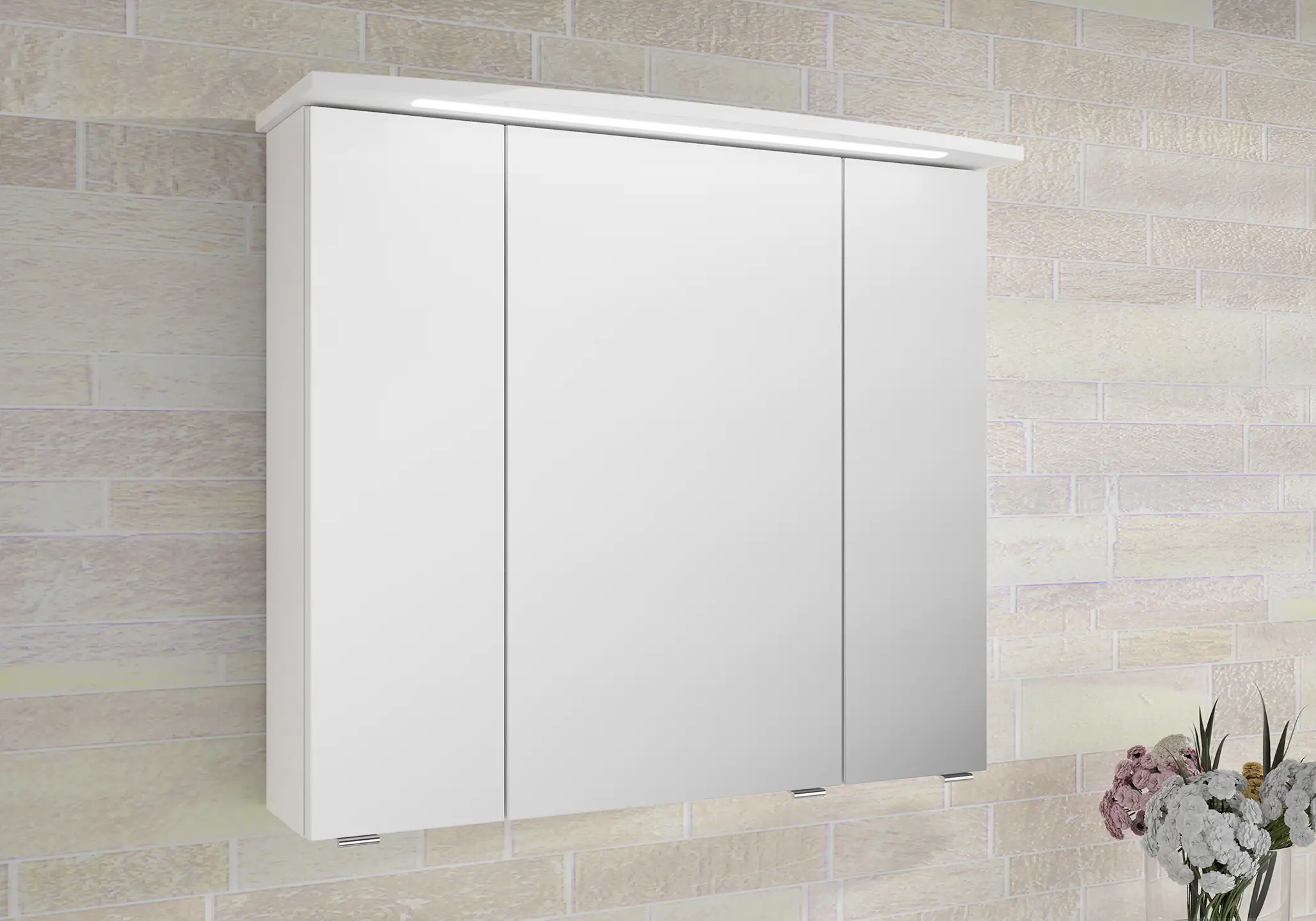 Pelipal Spiegelschrank Fokus 4010 weiß Glanz, Breite 820 mm