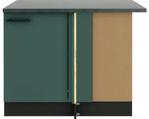 Optifit Eckunterschrank Verona 405 steingrün/anthrazit 110 cm