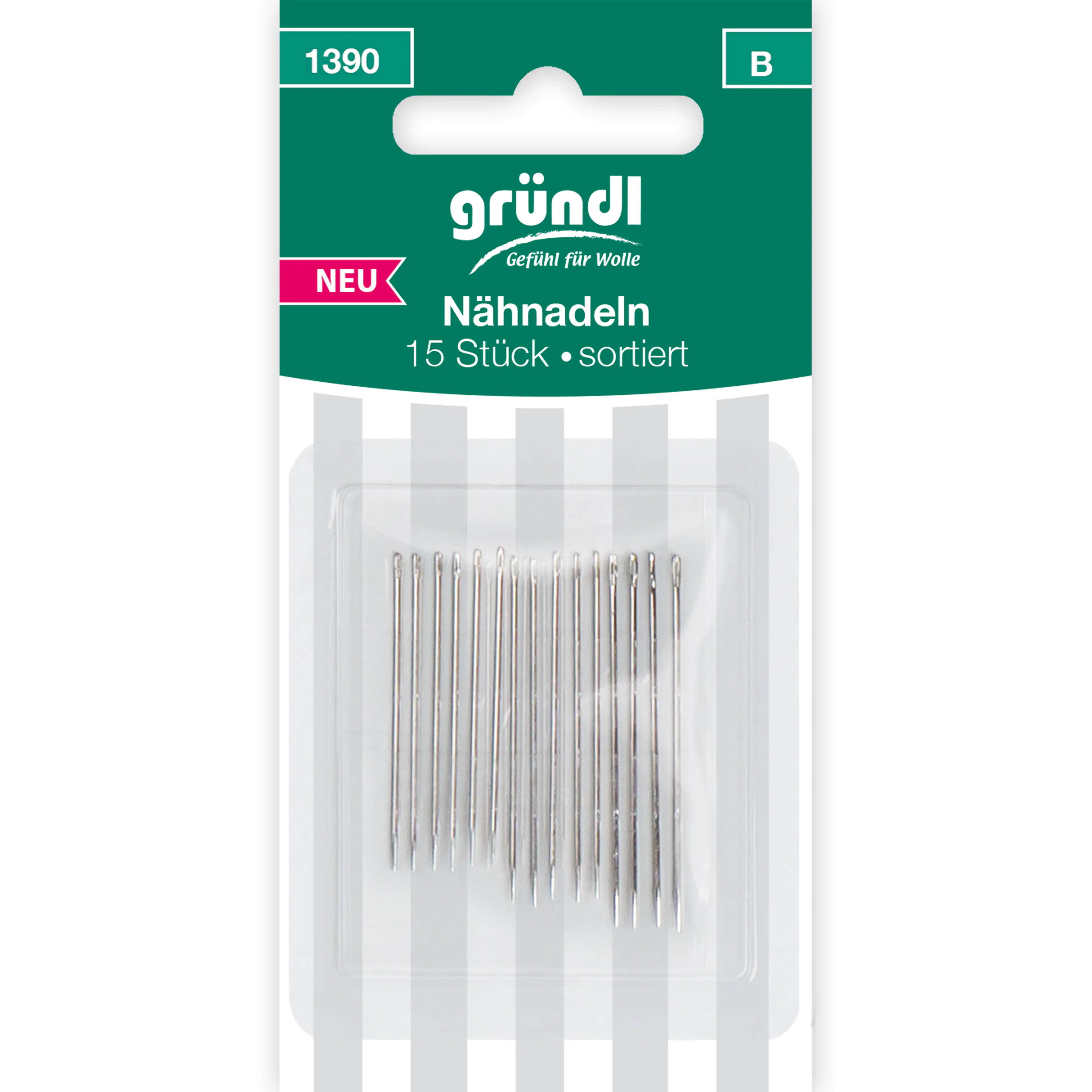 Gründl Nähnadeln 15 Stück sortiert