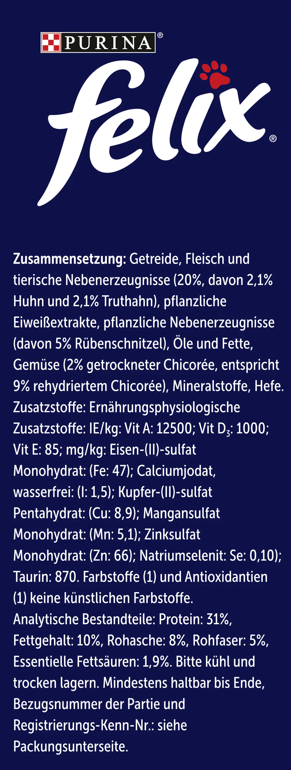 Felix Inhome Sensations mit Huhn und Gemüse 1 kg Felix Inhome Sensations mit Huhn und Gemüse 1 kg