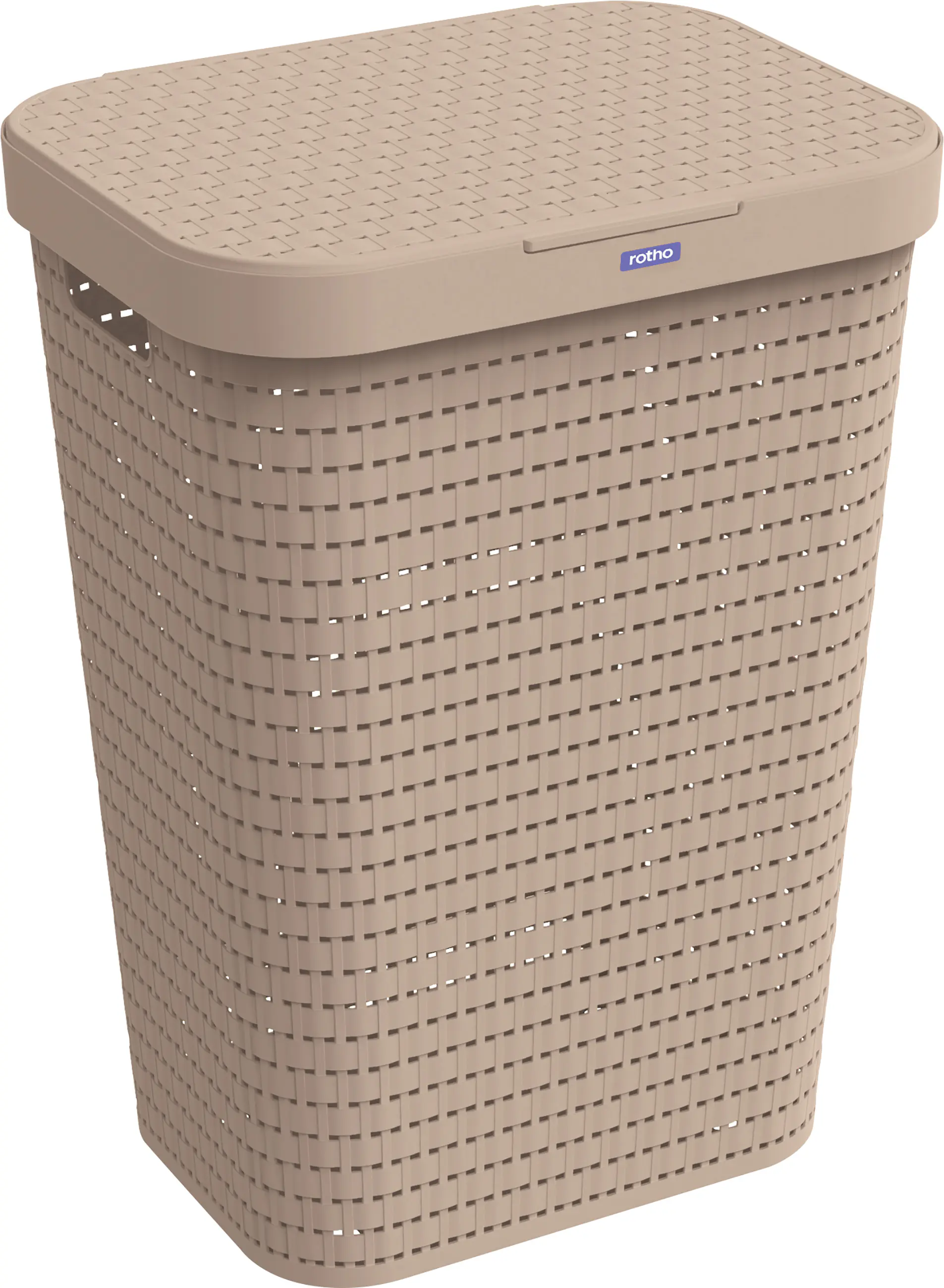 Rotho Wäschesammler Country, 55 L meadow rose