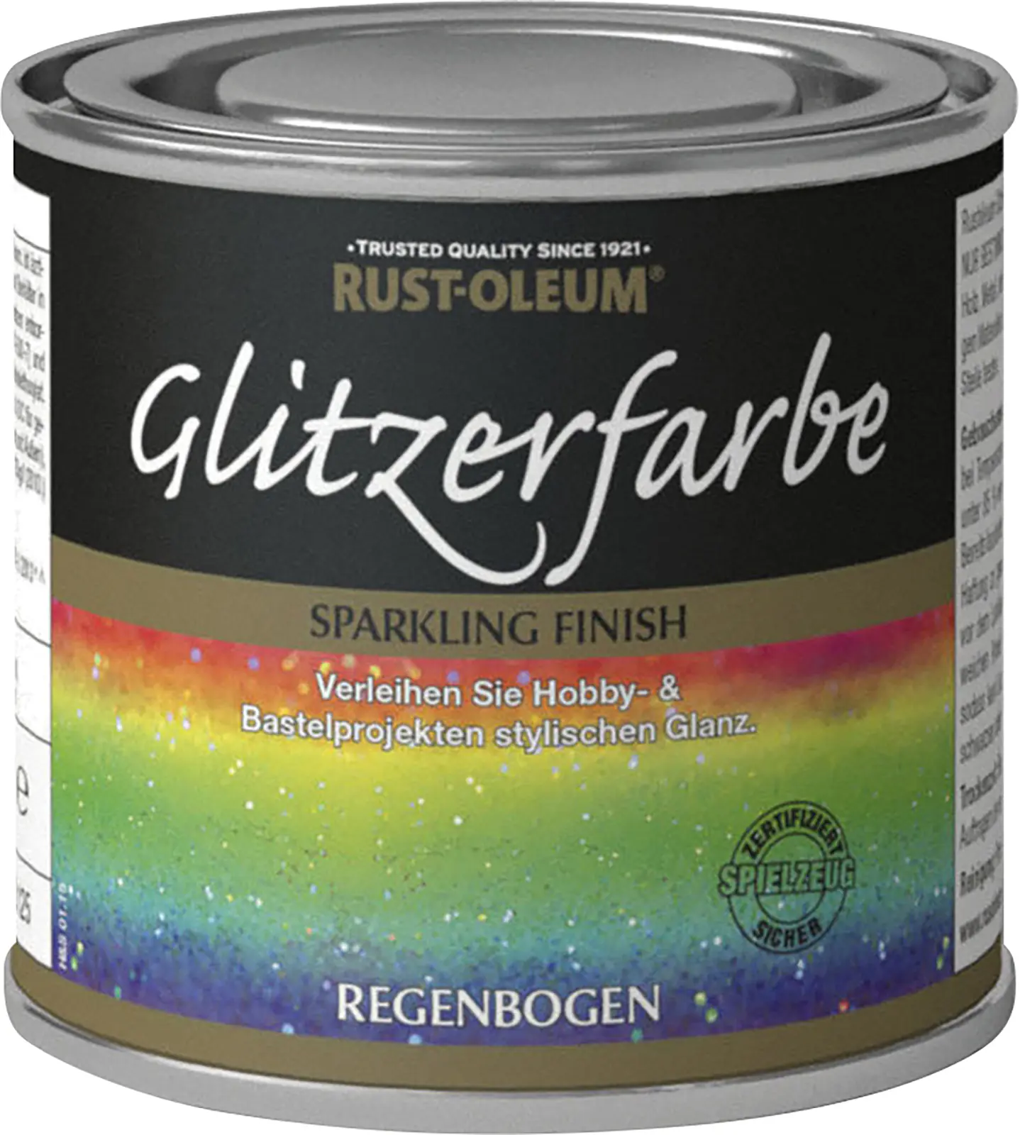 Rust-Oleum Glitzerfarbe Decklack 125 ml regenbogen