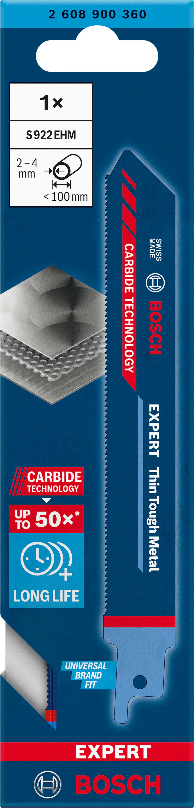 Bosch EXPERT Thin Tough Metal Säbelsägeblatt S922EHM Bosch EXPERT Thin Tough Metal Säbelsägeblatt S922EHM