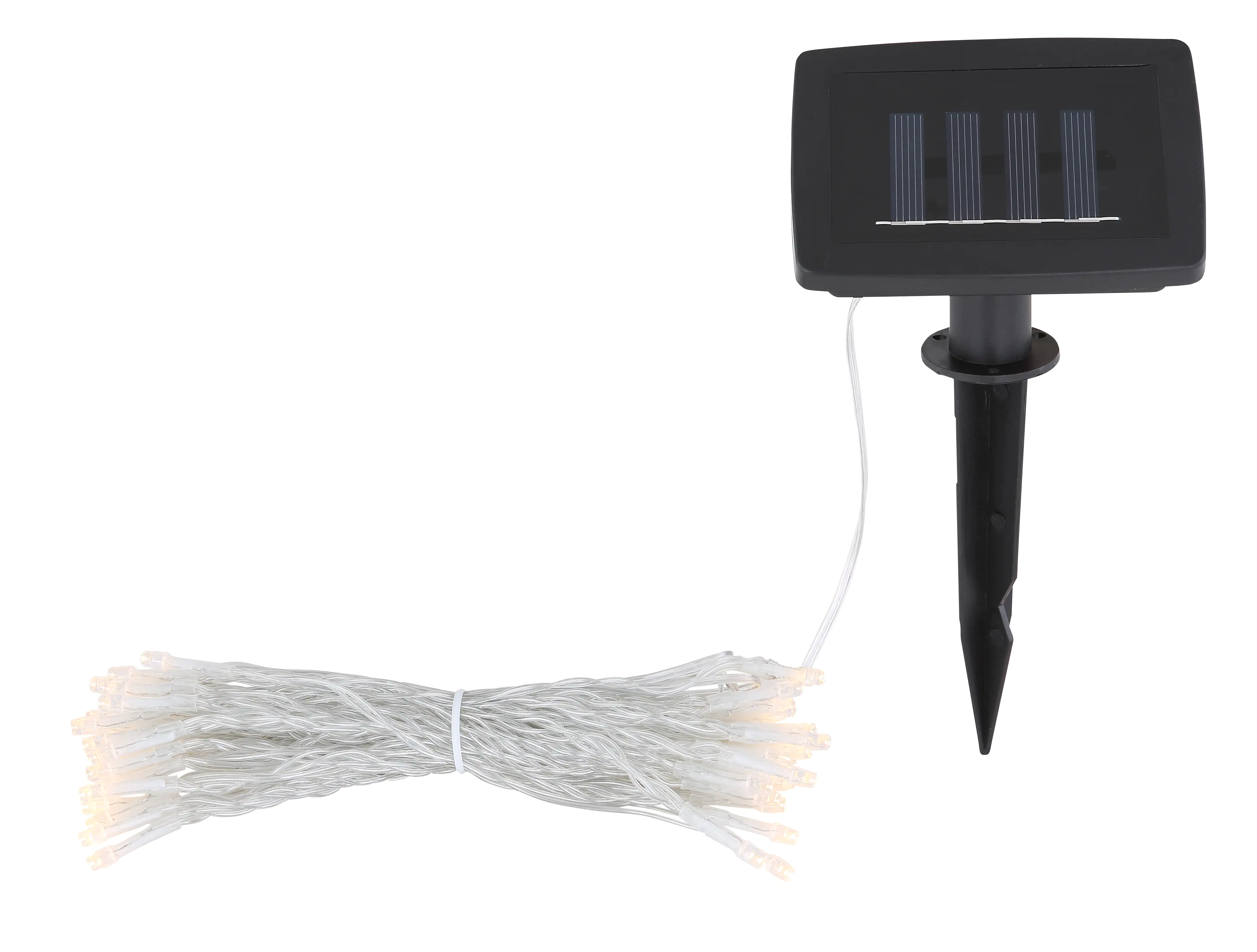 Globo LED Außen-Solar-Lichterkette 10m 50 LED warmweiß
