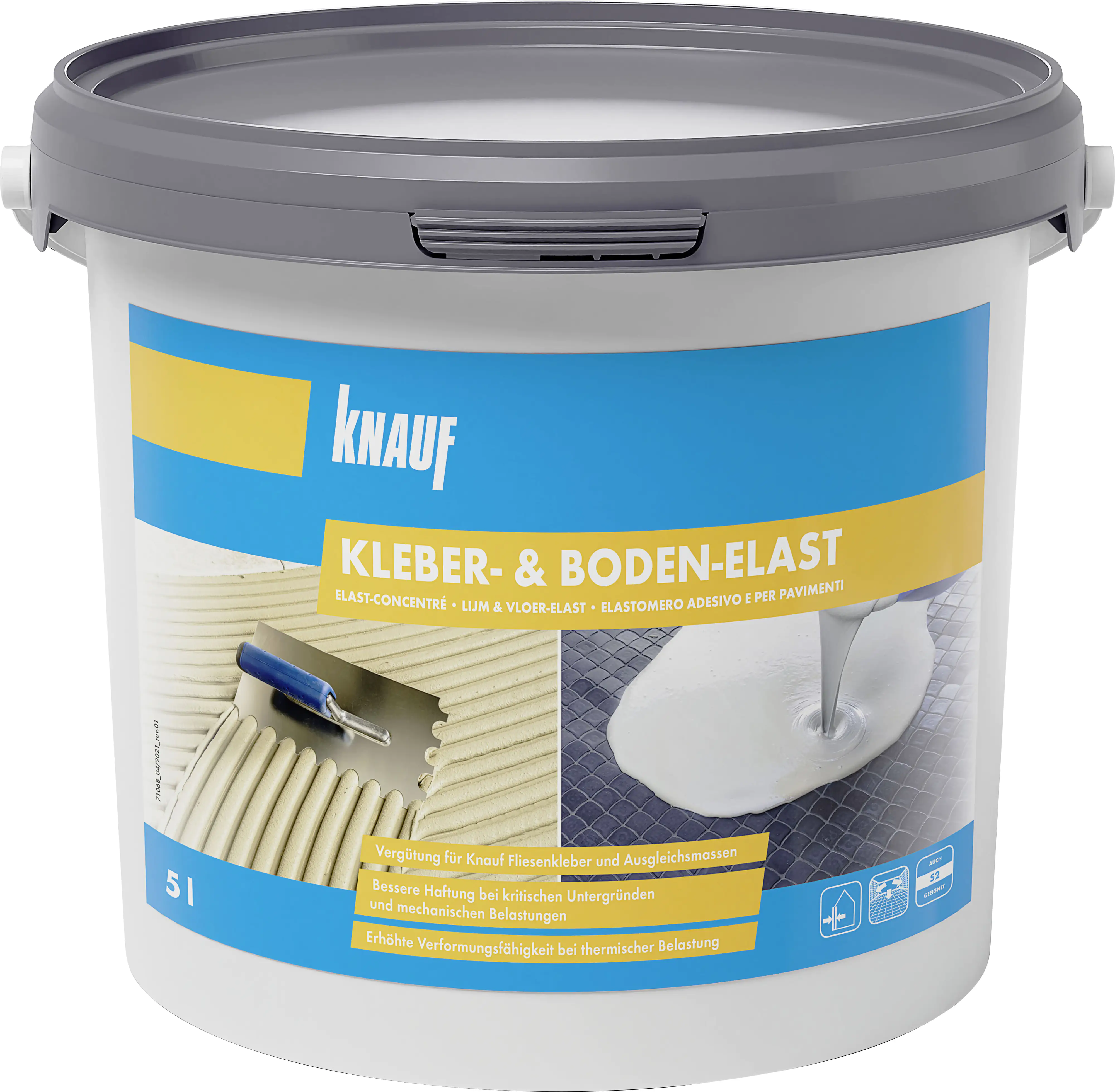 Knauf Kleber- und Boden-Elast farblos bis weiß, 5 l