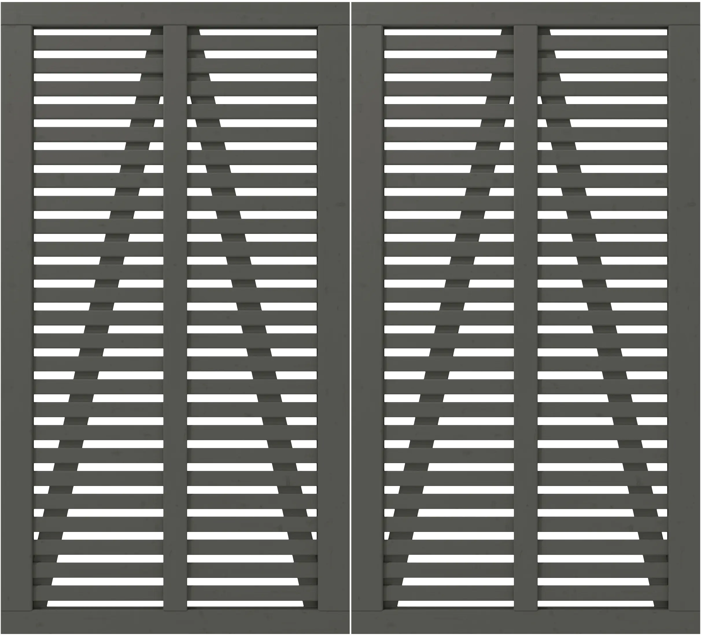 Plus Doppeltor Harmoni inkl. Beschläge 200 x 180 cm umbragrau fungizidbehandelt Plus Doppeltor Harmoni inkl. Beschläge 200 x 180 cm umbragrau fungizidbehandelt