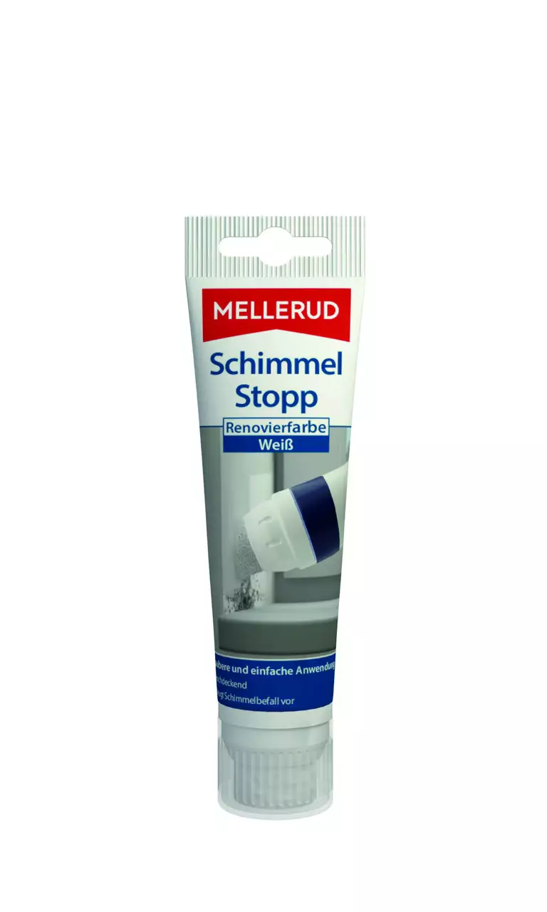 Mellerud Schimmel Stopp Renovierfarbe 90 ml weiß