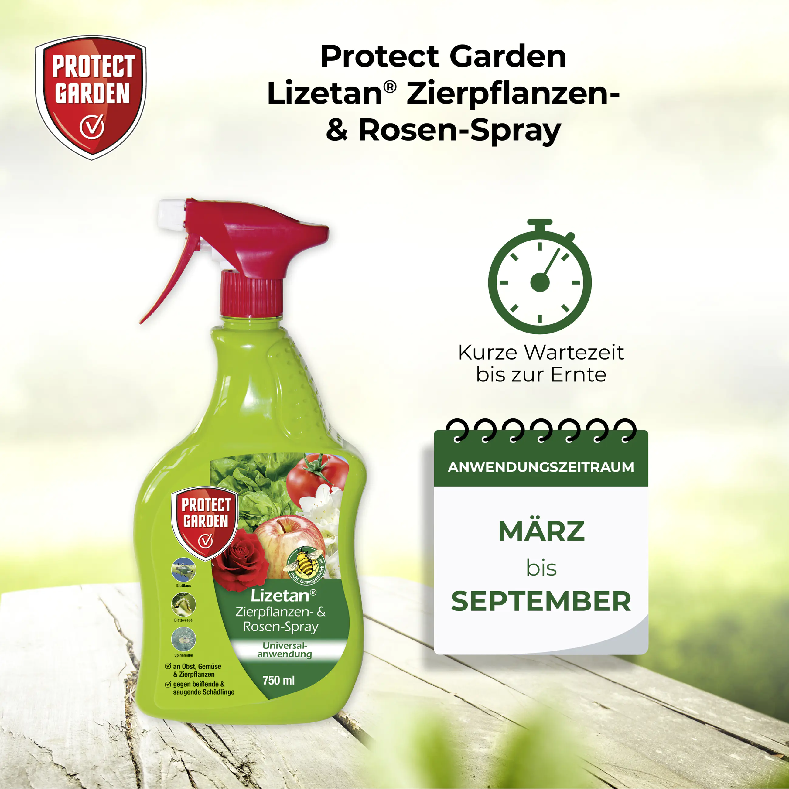 Protect Garden Lizetan Zierpflanzen- & Rosen-Spray AF 750 ml
