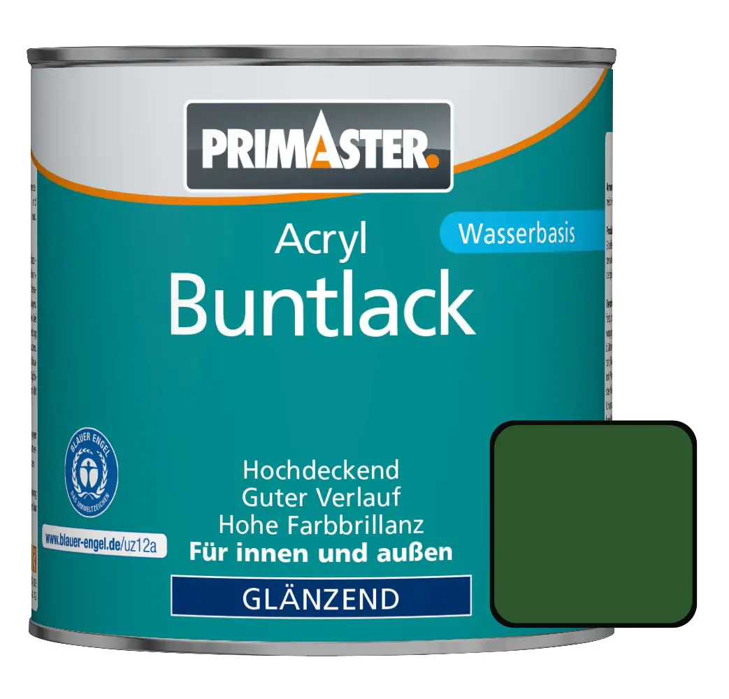 Primaster Acryl Buntlack RAL 6002 375 ml laubgrün glänzend Primaster Acryl Buntlack RAL 6002 375 ml laubgrün glänzend