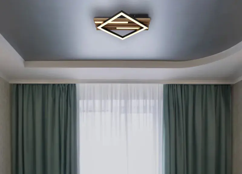 Globo Deckenleuchte Obrien 33 x 31 cm L x B schwarz warmweiß