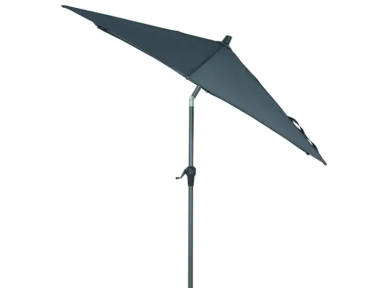 Siena Garden Mittelstockschirm Avio anthrazit Ø 250 cm