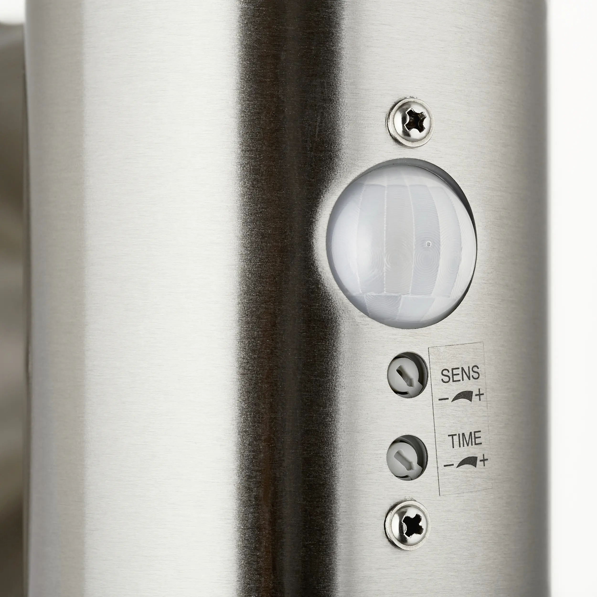 Brilliant Außen-Wandleuchte Bole edelstahl 38 cm mit Bewegungsmelder E27