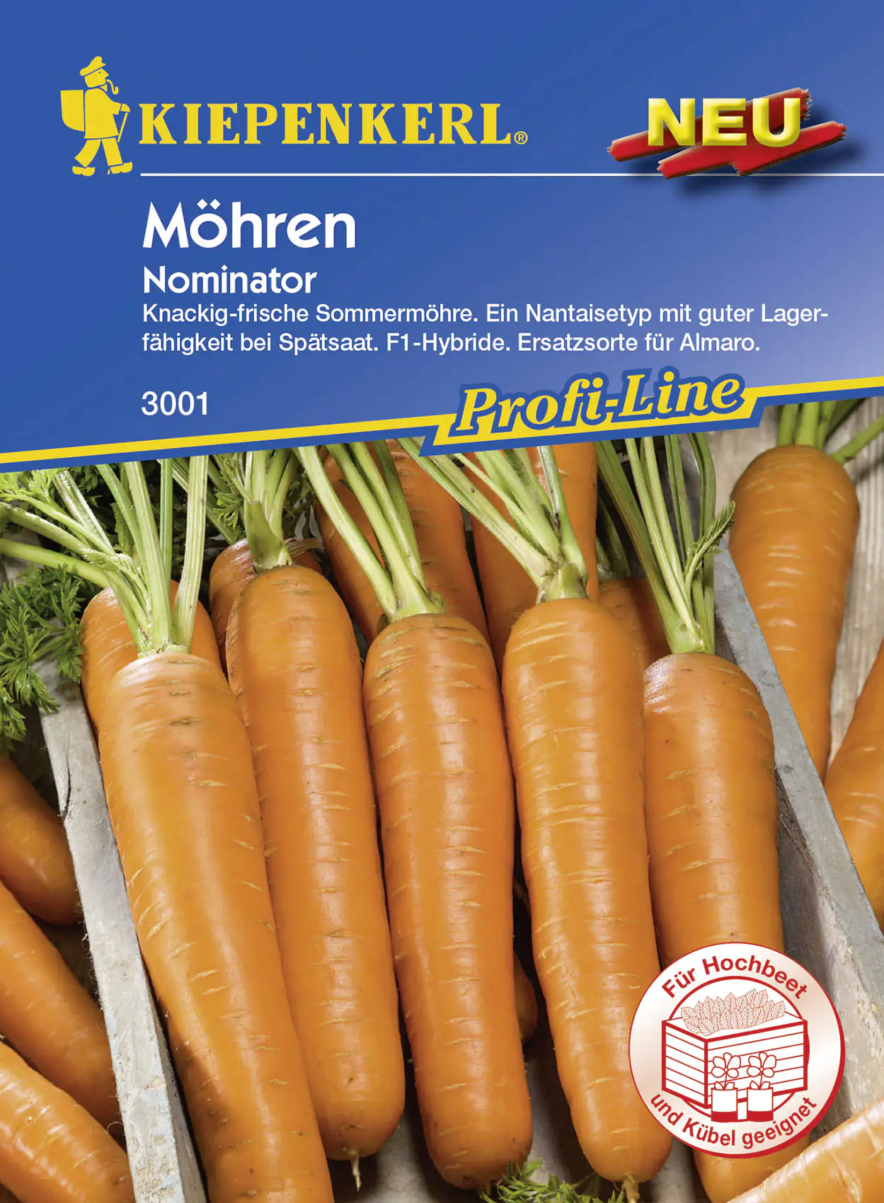 Kiepenkerl Möhre Nominator Daucus carota, Inhalt: ca. 5 lfd. Meter Kiepenkerl Möhre Nominator Daucus carota, Inhalt: ca. 5 lfd. Meter
