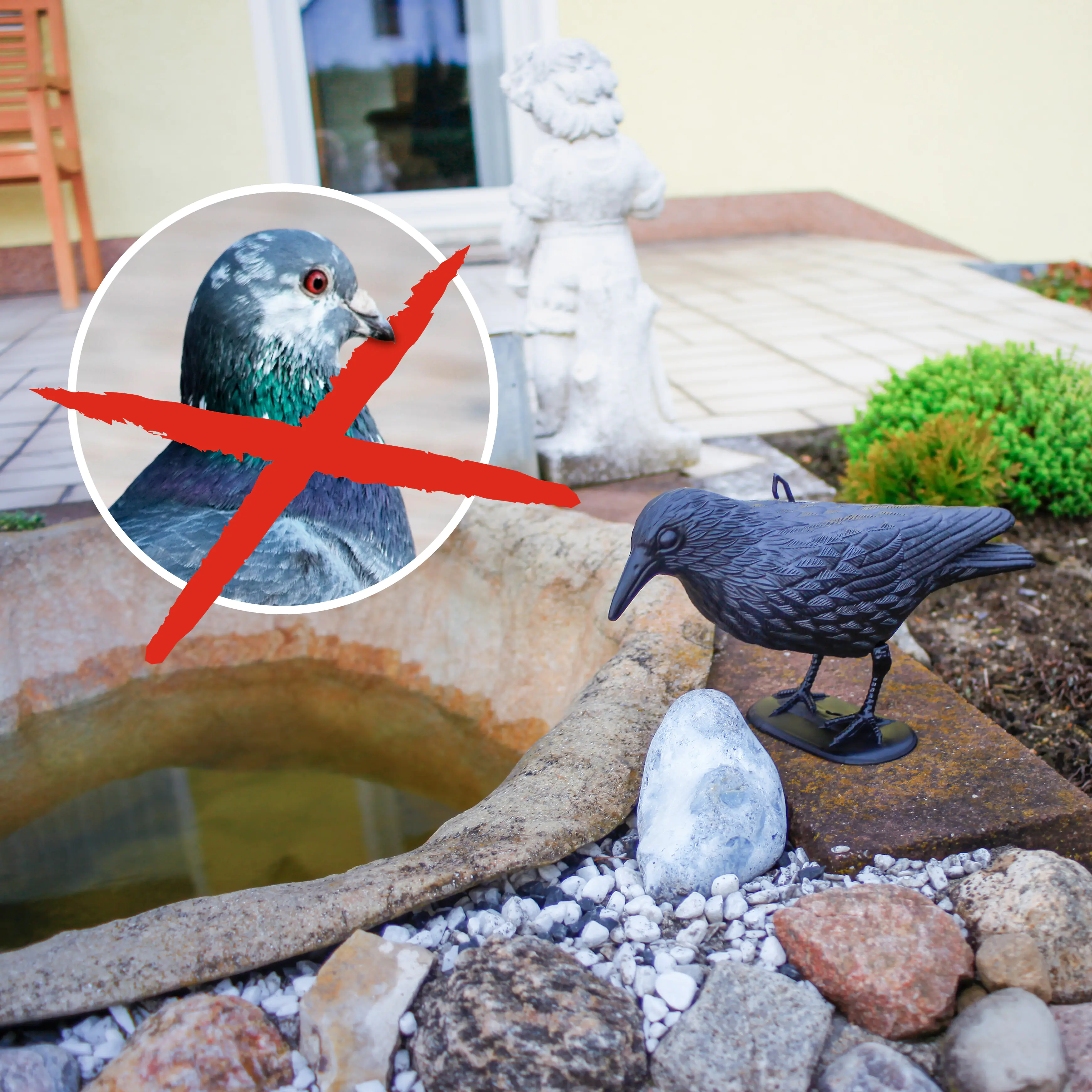 Gardigo Vogelabwehr Krähe schwarz Gardigo Vogelabwehr Krähe schwarz