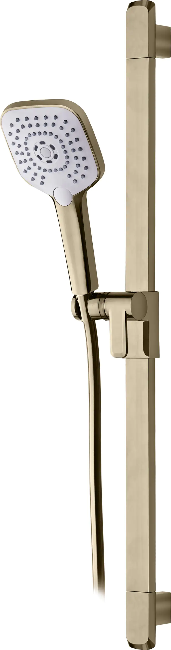 4333692065863 Primaster Brausegarnitur 3 Strahlarten Prag lightgold 82 cm