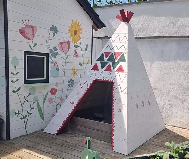 Holztipi für Kinder