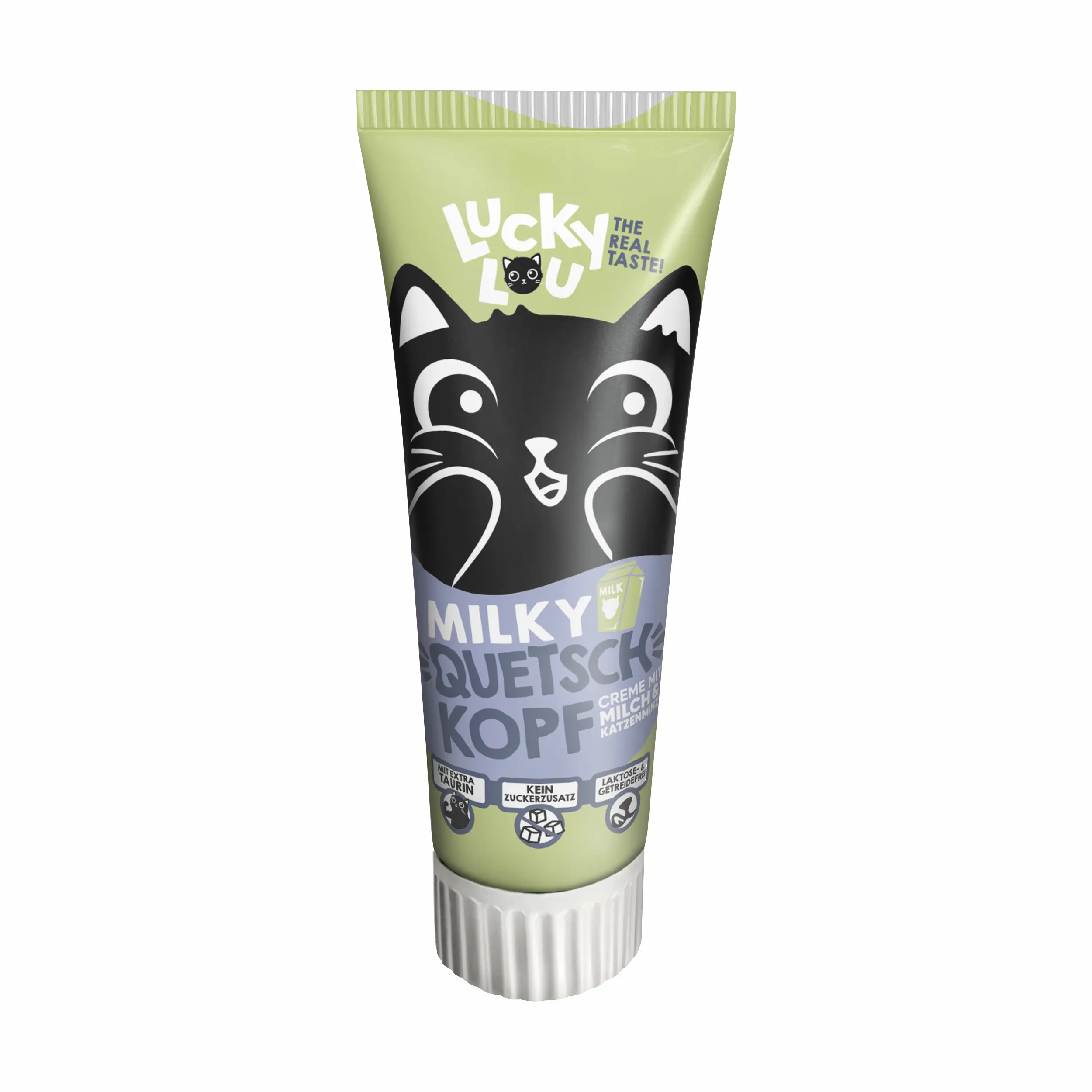 Lucky Lou Quetschkopf Katzensnack getreidefrei 75 g Milky