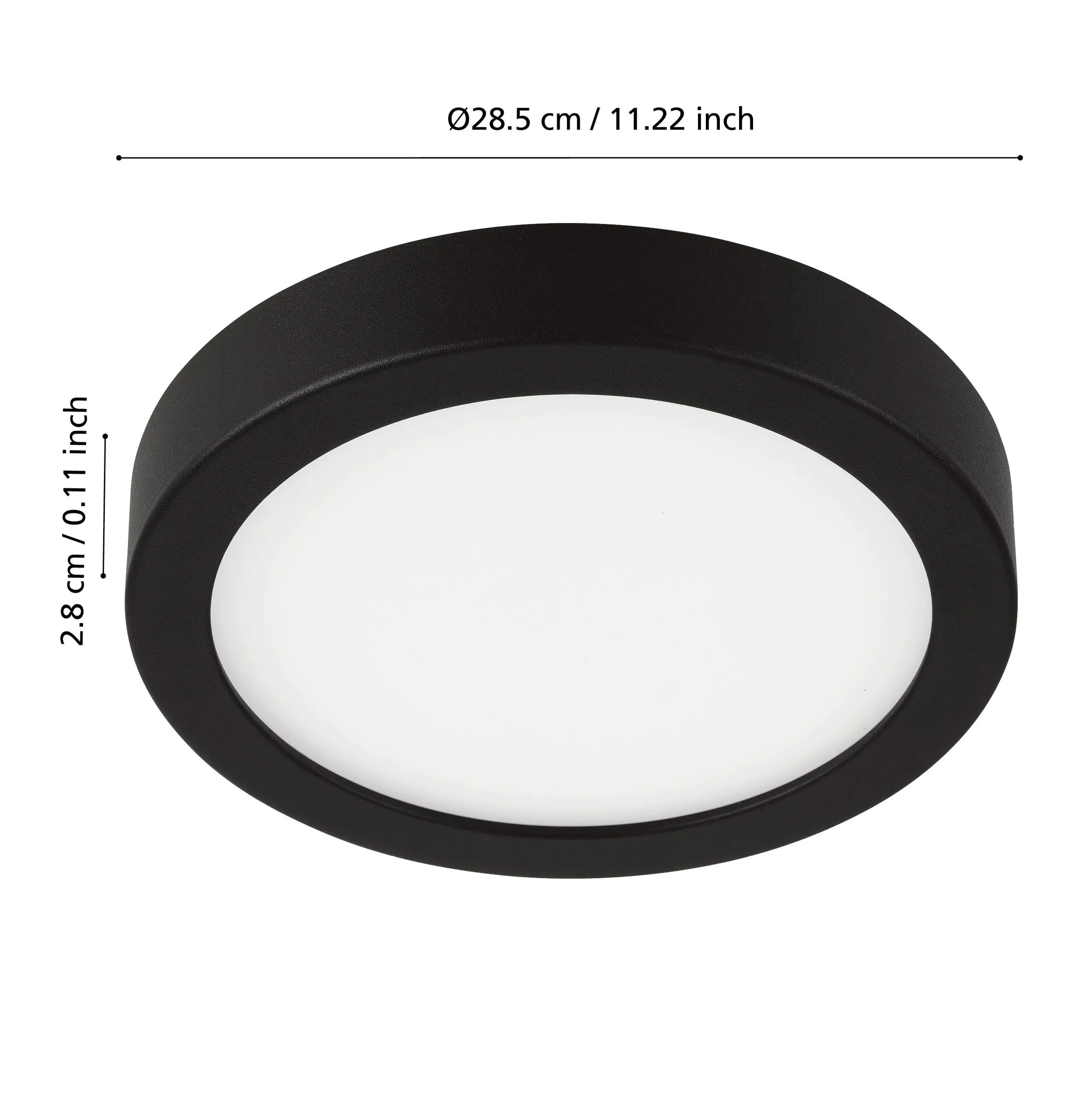 Eglo Connect LED Aufbauleuchte Fueva-Z schwarz Ø 28,5 cm Smart Home Eglo Connect LED Aufbauleuchte Fueva-Z schwarz Ø 28,5 cm Smart Home