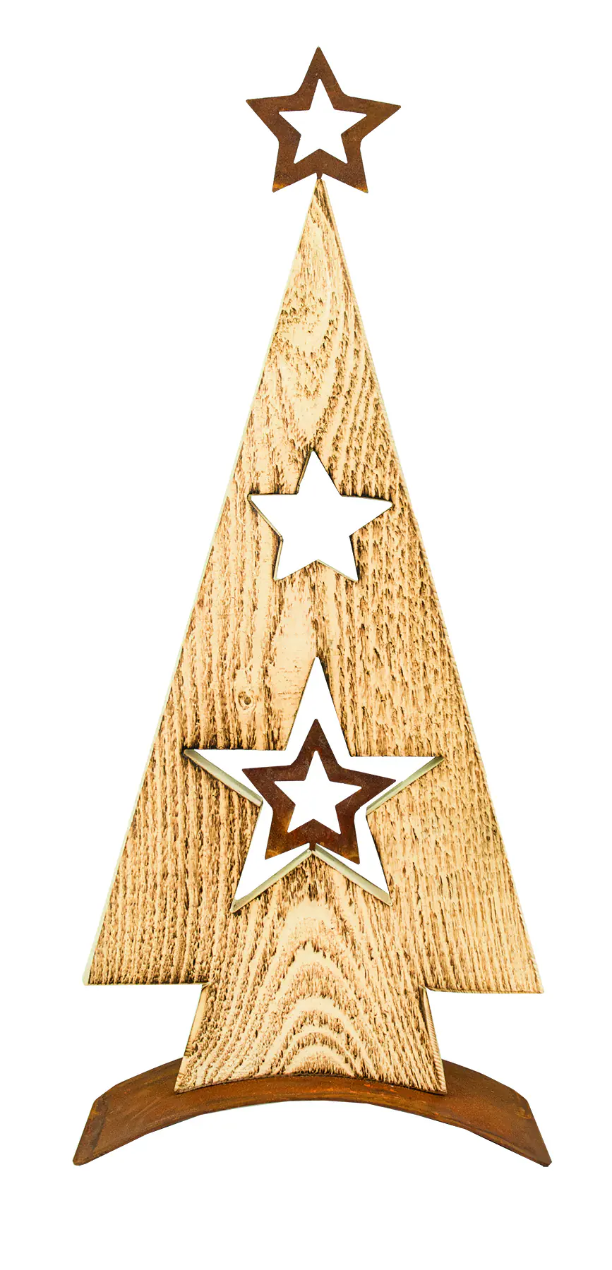 Badeko Dekoaufsteller Tannenbaum Tanja 55 x 25 cm natur/rostbraun