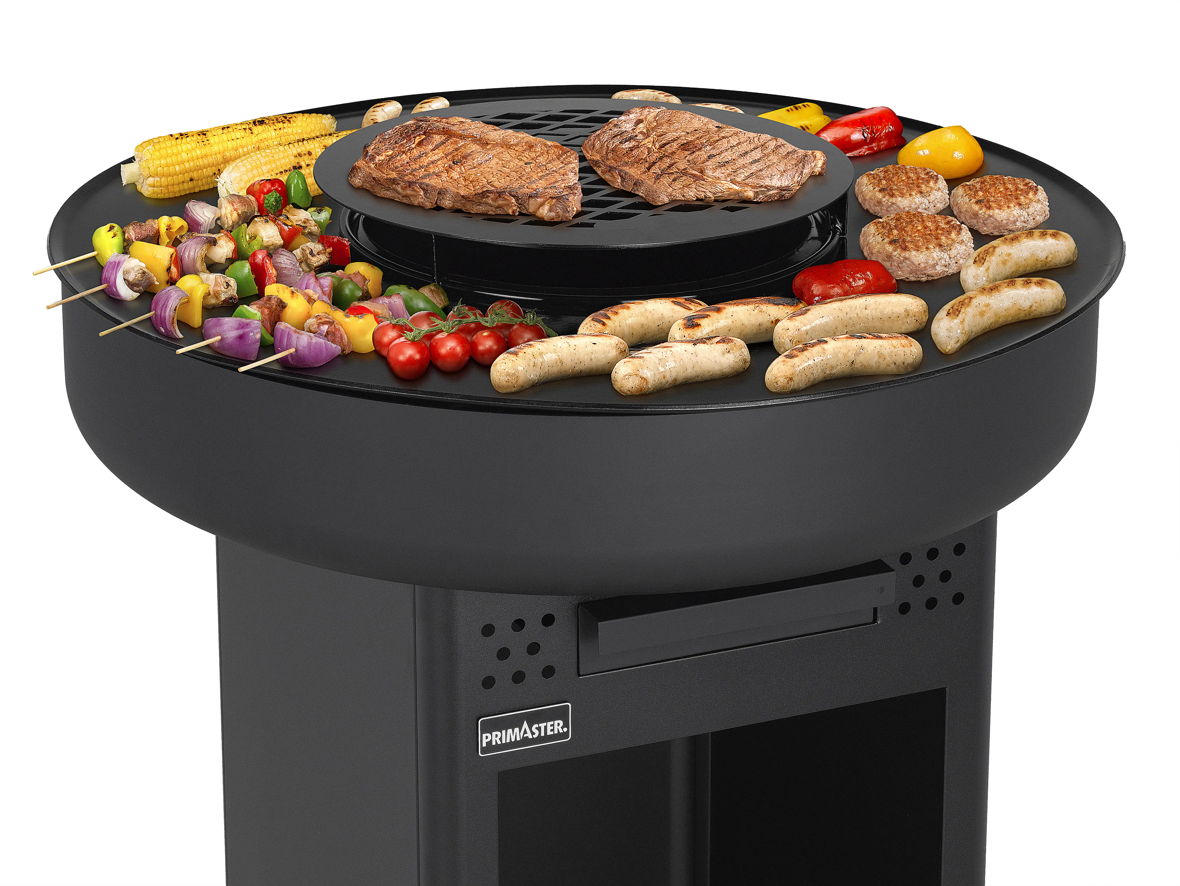 Primaster Holzkohlegrill Brooksdale Grillfläche: Ø 83 cm