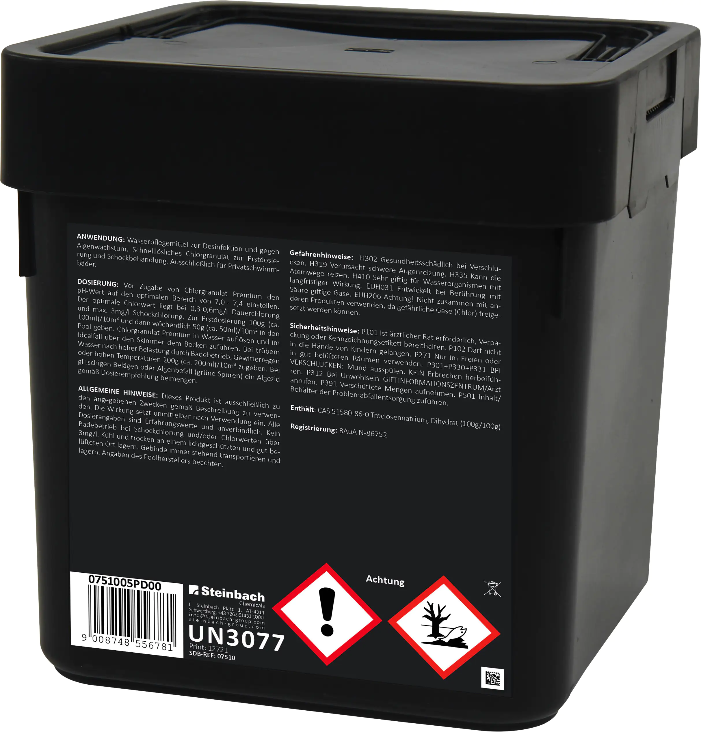 Steinbach Pool Professional Chlorgranulat Premium 56% 5 kg Steinbach Pool Professional Chlorgranulat Premium 56% 5 kg