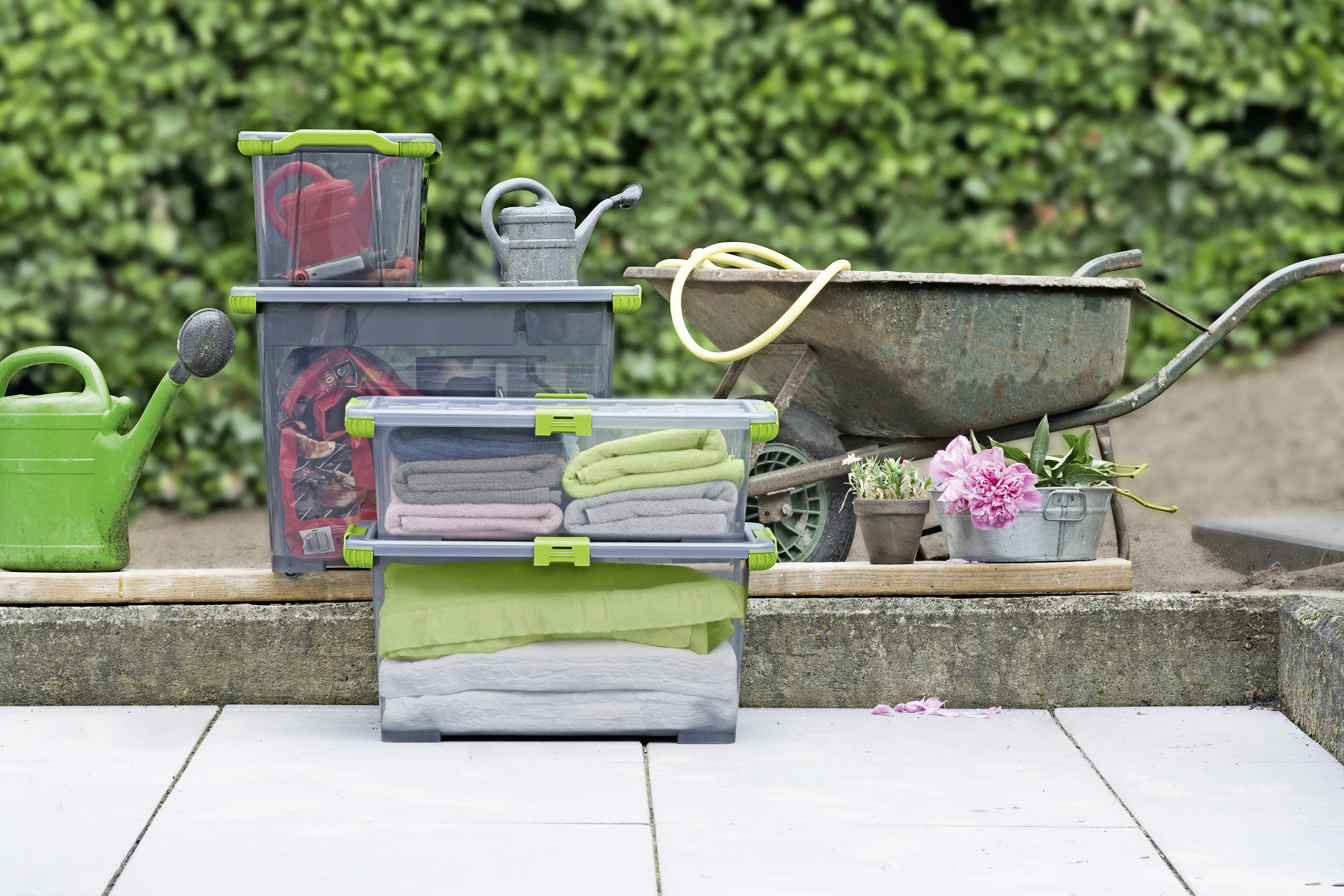 Rotho Aufbewahrungsbox EVO Total inkl. Deckel 15 L anthrazit