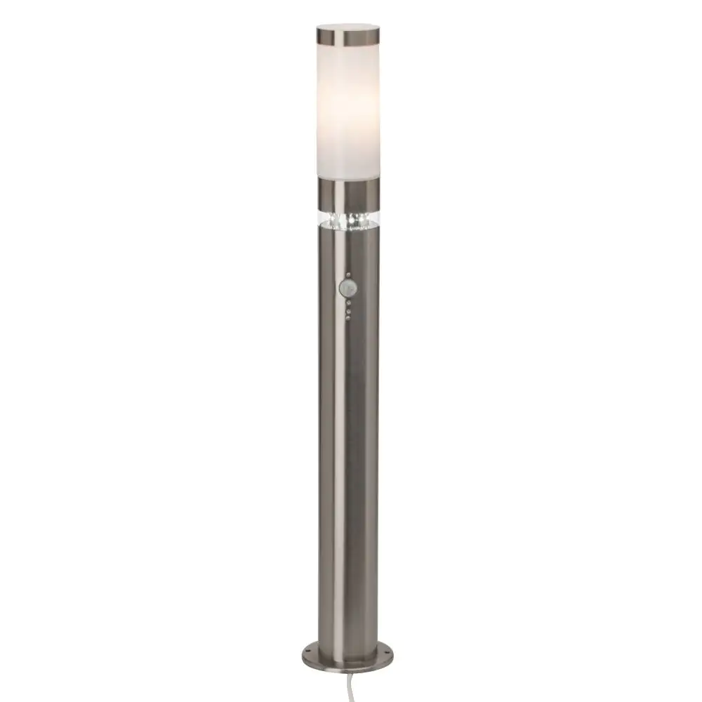 Brilliant Wegeleuchte Bole edelstahl 77,5 cm Bewegungsmelder E27 60 W Brilliant Wegeleuchte Bole edelstahl 77,5 cm Bewegungsmelder E27 60 W
