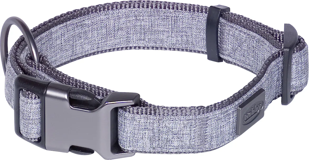 Nobby Halsband Linen Deluxe grau