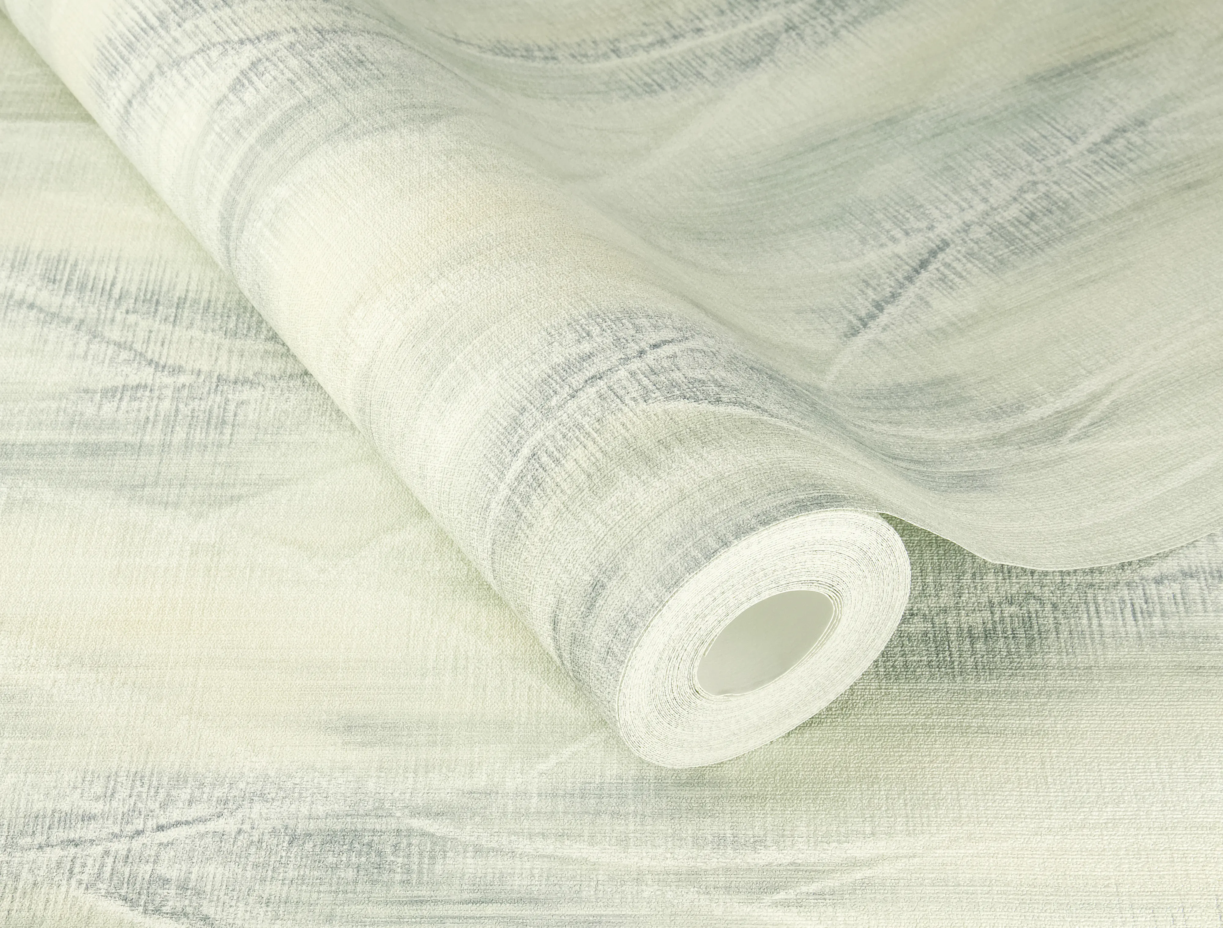 Rasch Vliestapete Aquarell Muster Blatt hellgrün 10,05 x 0,53 m