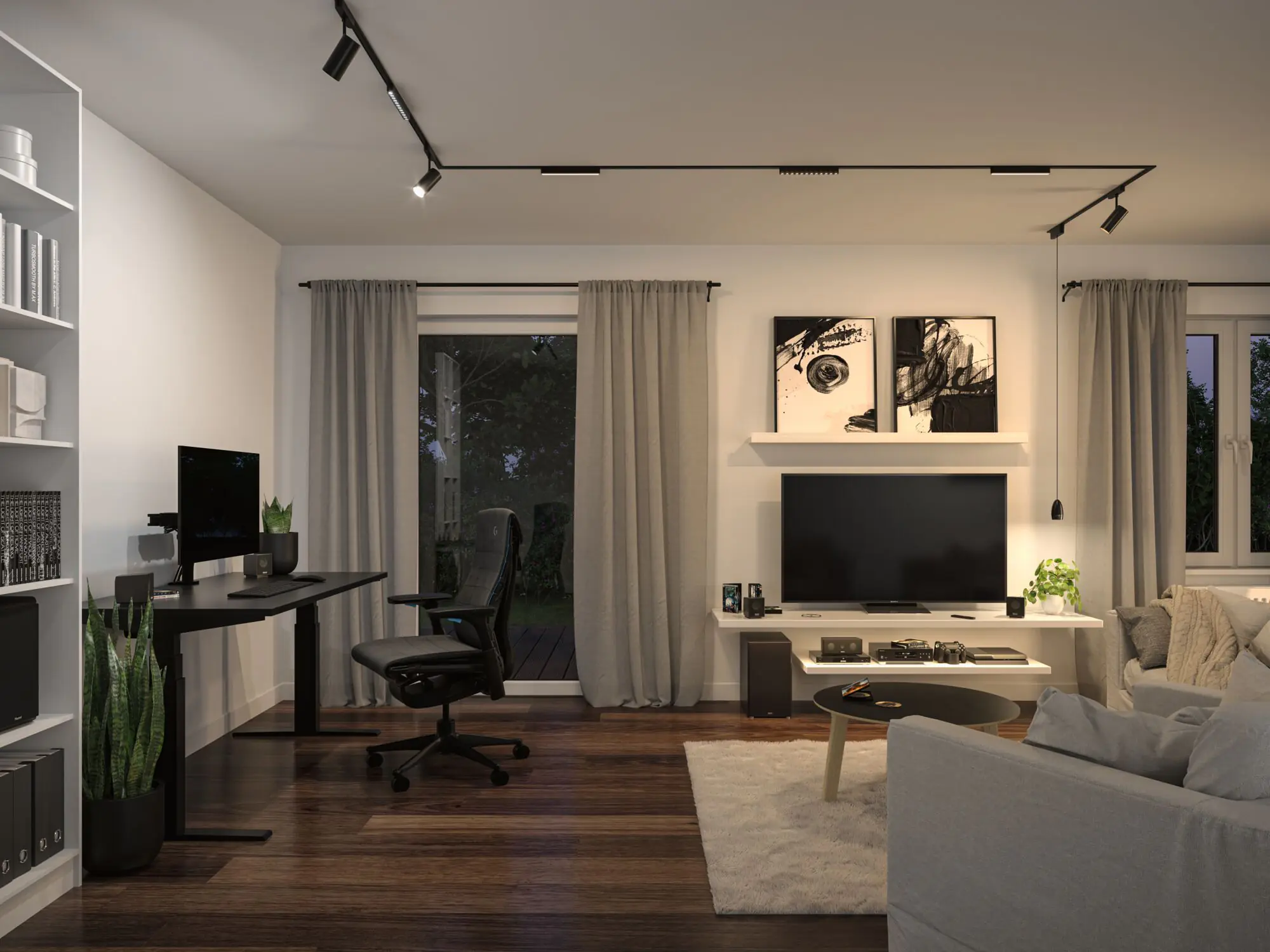 Paulmann LED-Lichtleiste Veya Jorin 10 W schwarz matt dimmbar
