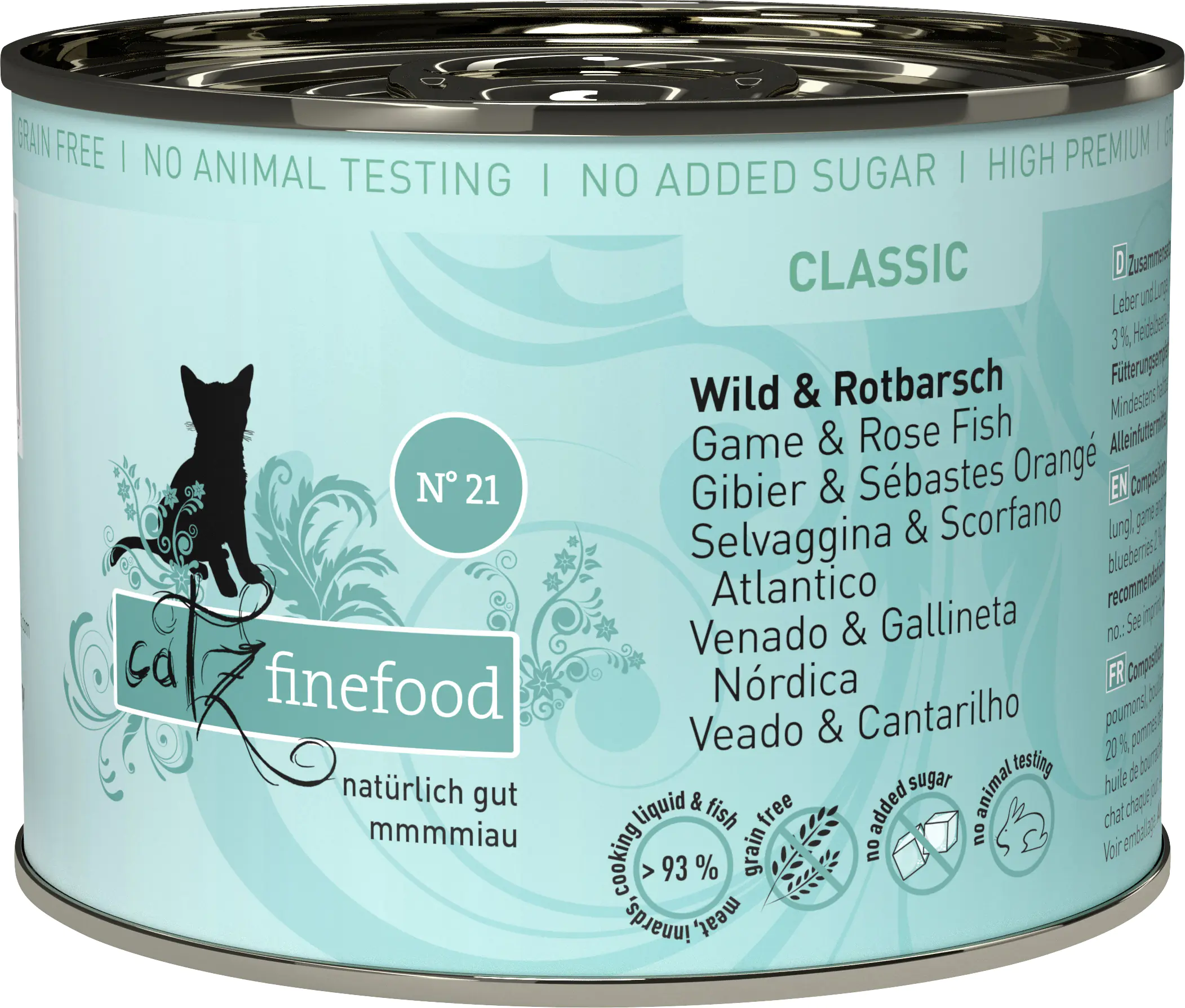 Catz Finefood Katzenfutter Classic No. 21 Wild & Rotbarsch 200 g