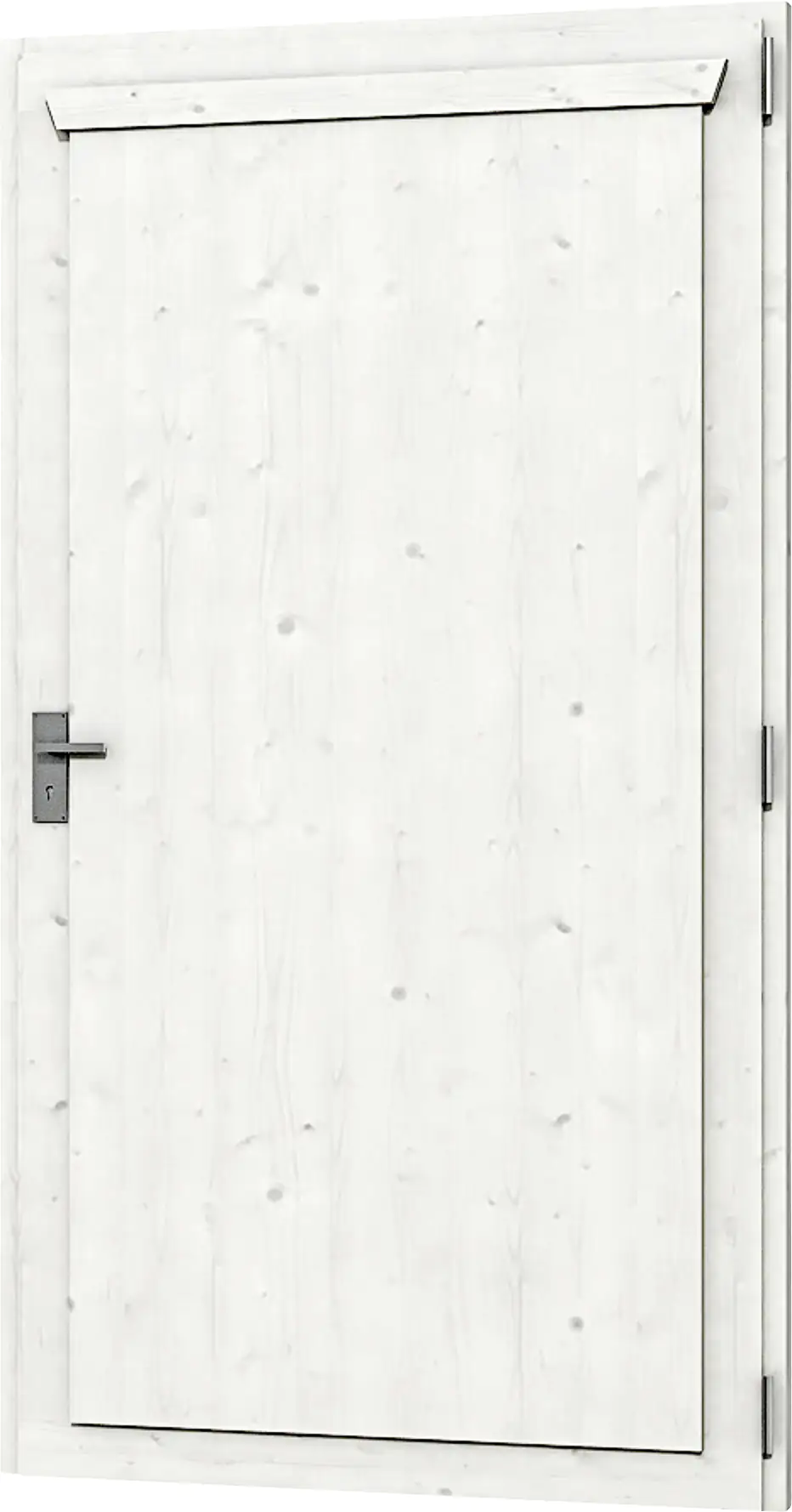 SKAN HOLZ Einzeltür Rahmenaußenmaß 98 x 198 cm, lasiert in Weiß