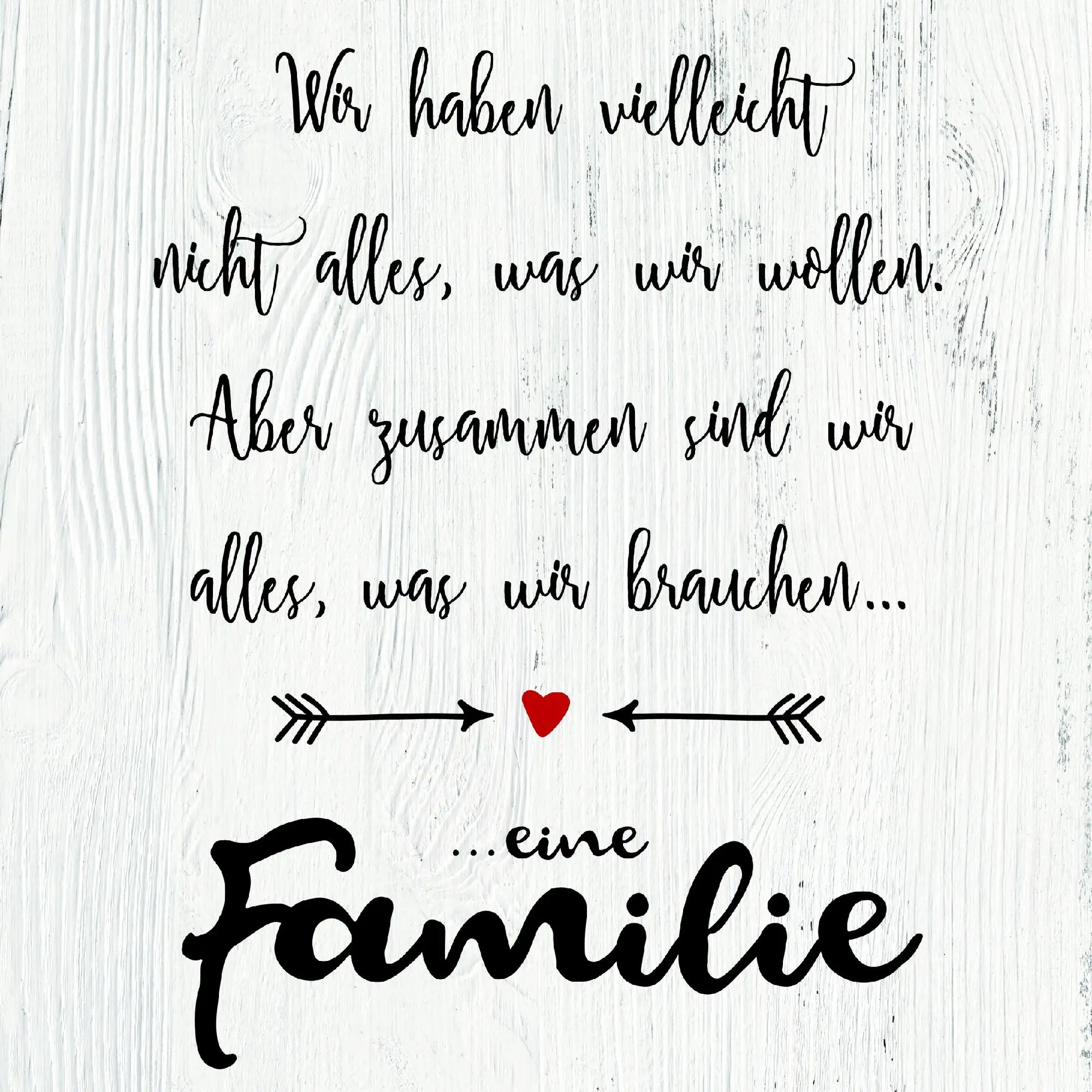 Deco-Block Bild - Familie 39 x 39 cm Deco-Block Bild - Familie 39 x 39 cm