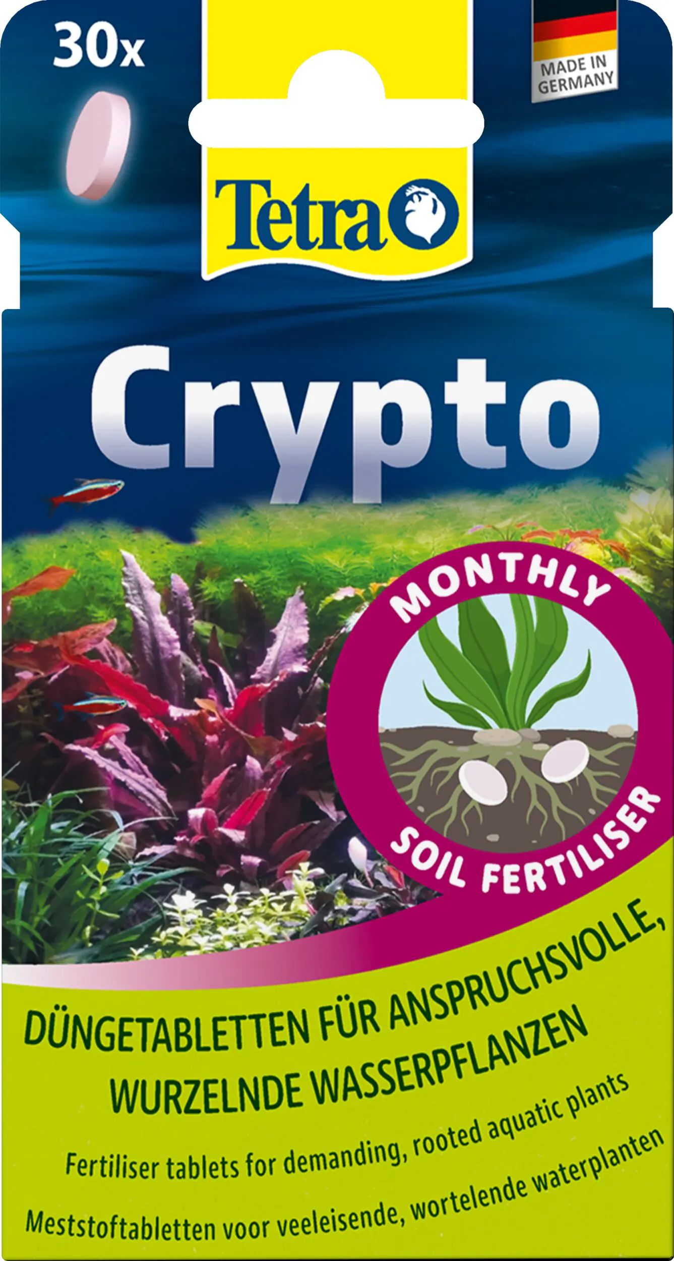 Tetra Dünger für Aquarienpflanzen Crypto 30 Tabletten