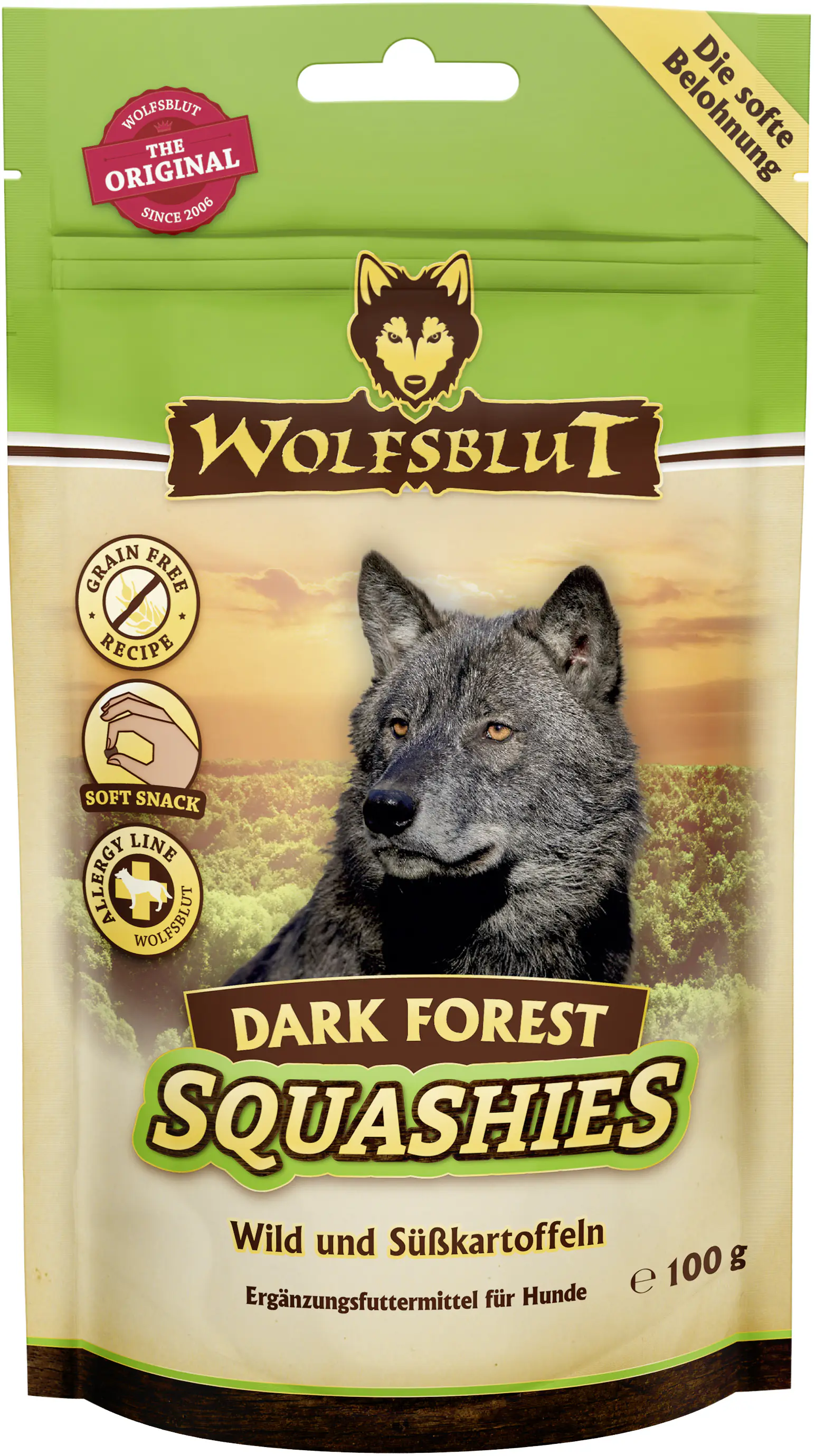 Wolfsblut Hundeleckerli Dark Forest Squashies getreidefrei 100 g Wild & Süßkartoffel