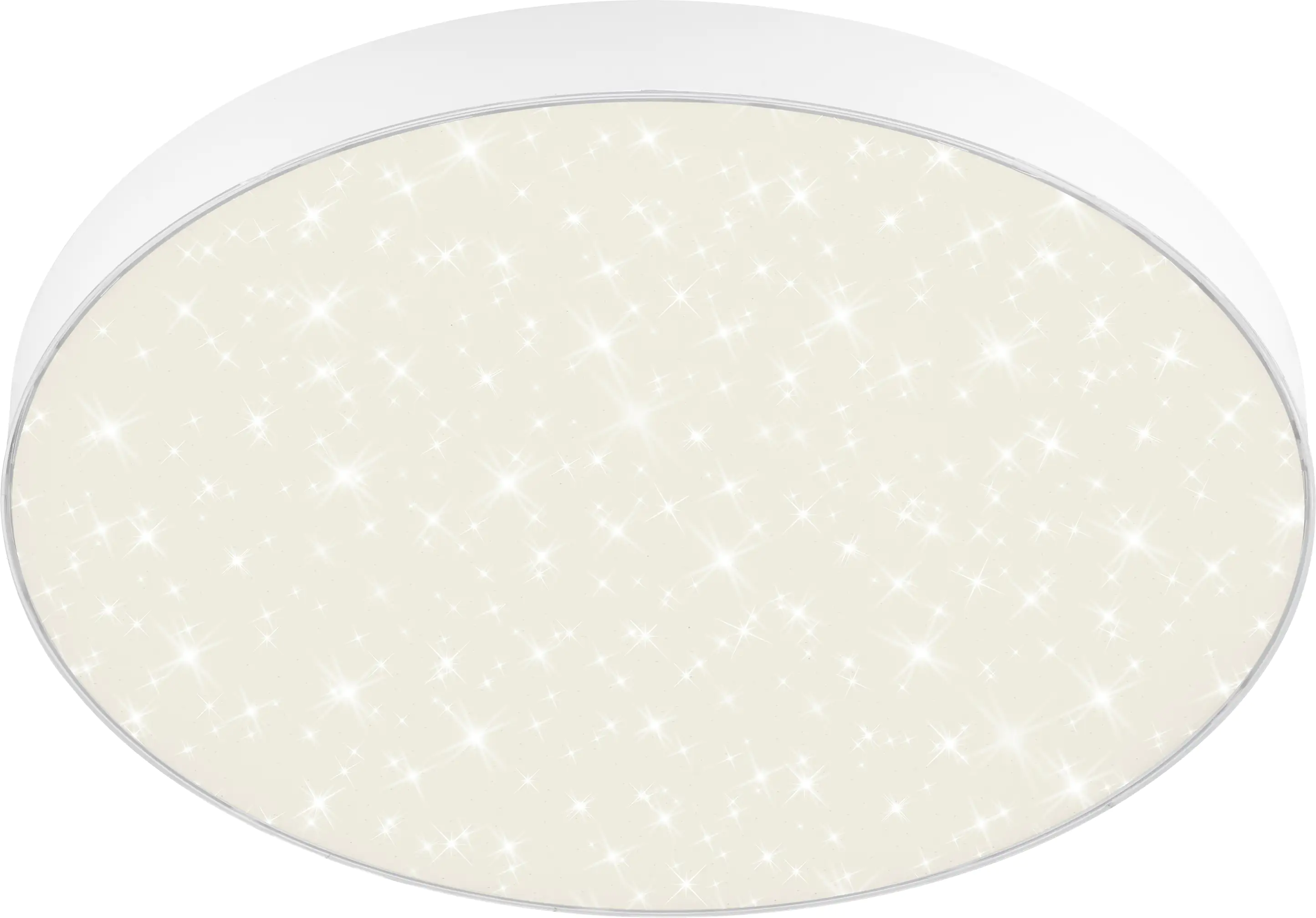 Briloner LED Deckenleuchte Flame Star weiß Ø 38,7 cm mit Sternenhimmel