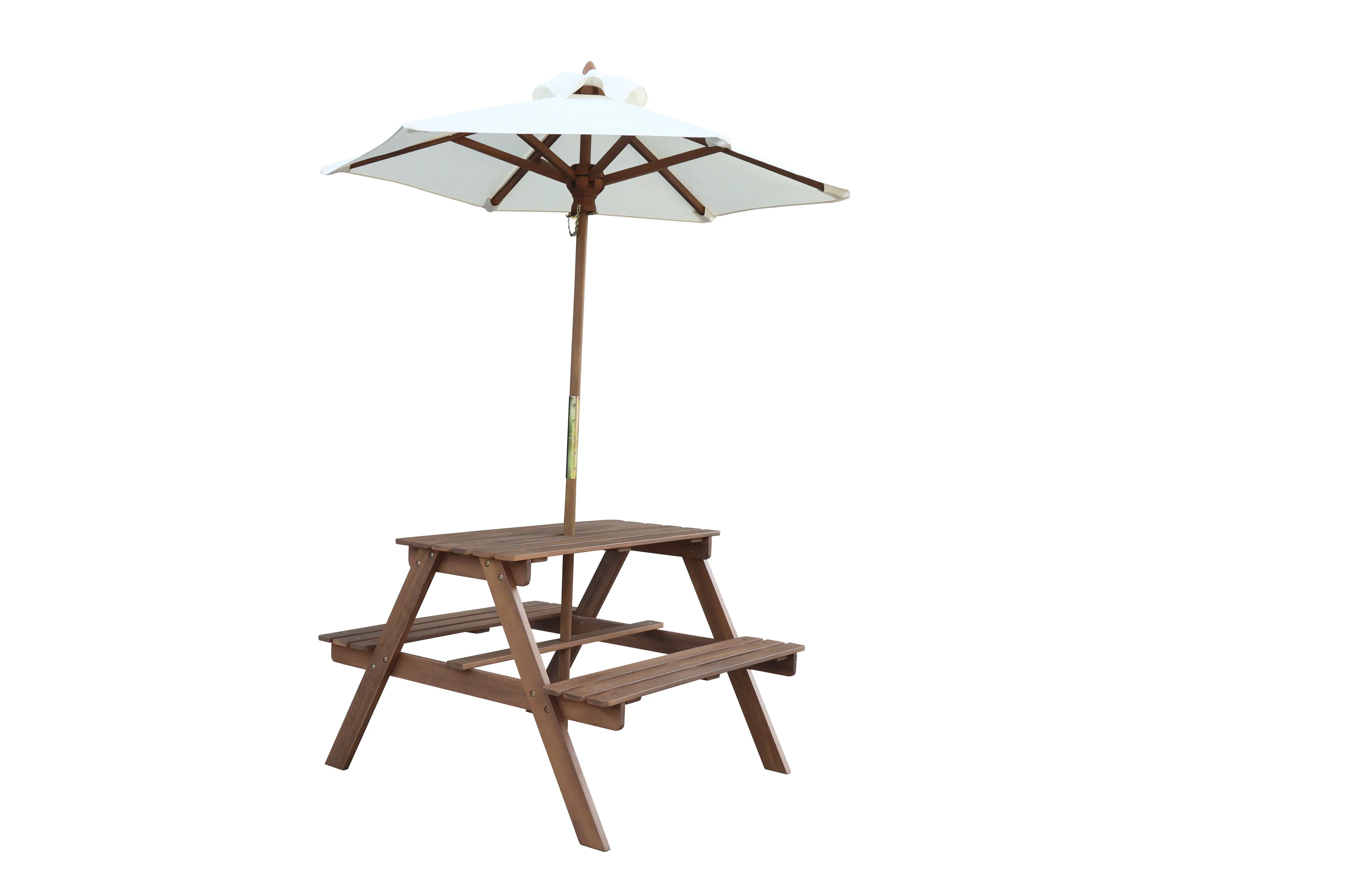 Kindersitzgruppe Mia mit Sonnenschirm holz