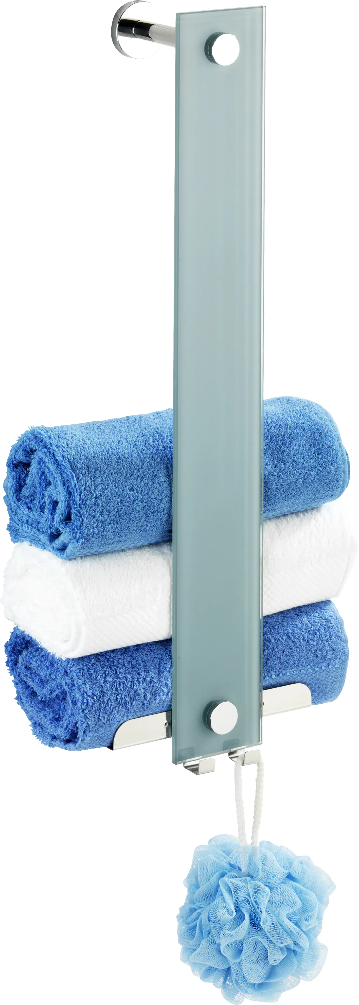 Wenko Power-Loc Glas Handtuchhalter Era