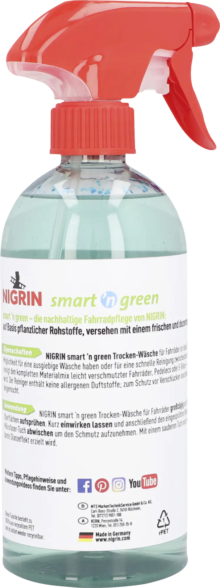 Nigrin Smart'n Green Trockenwäsche Fahrrad 500ml